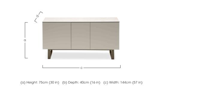Dalia 3 Door Sideboard in  on Furniture Village
