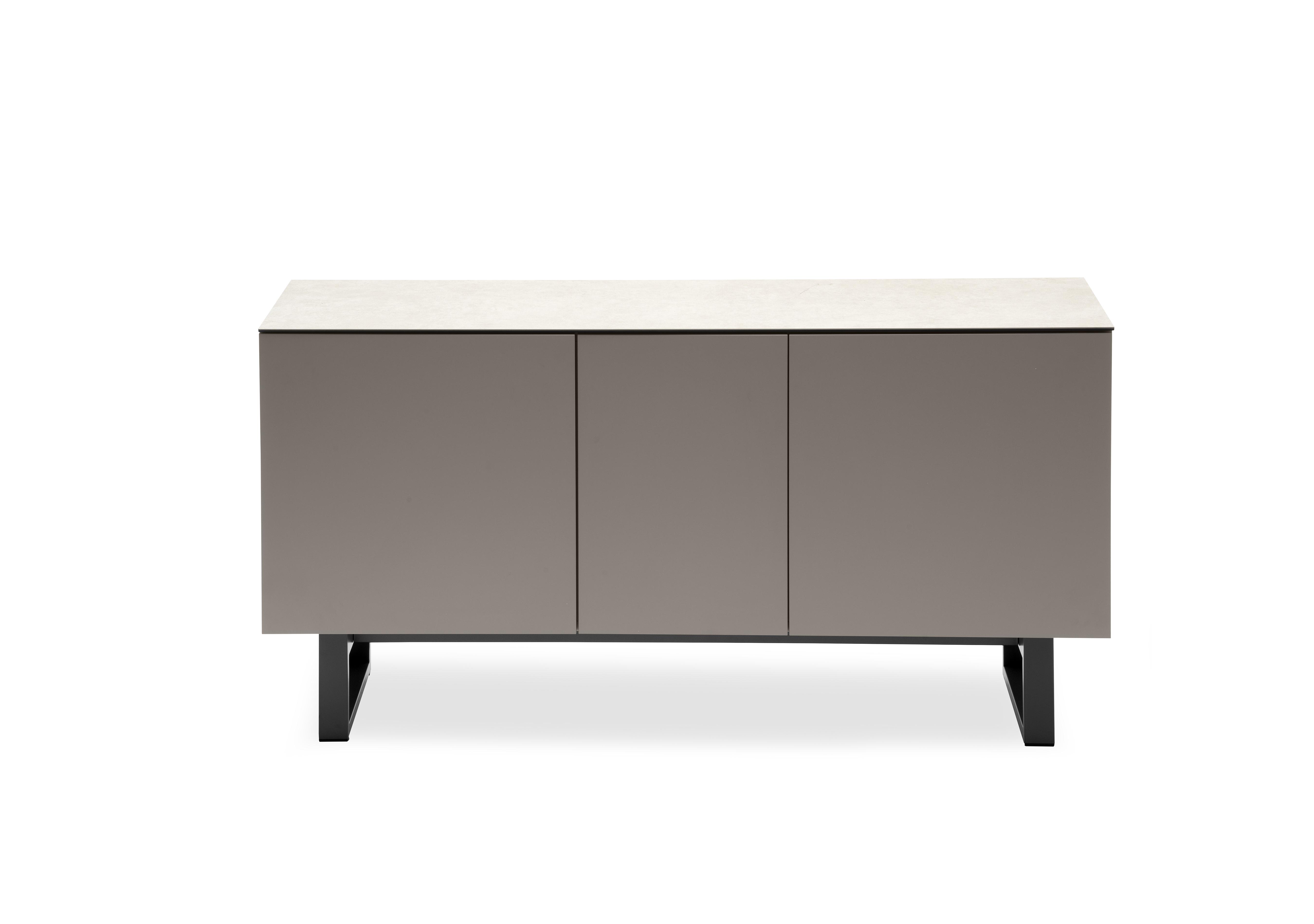 Dalia 3 Door Sideboard in Blk-Pepper-Wht on Furniture Village