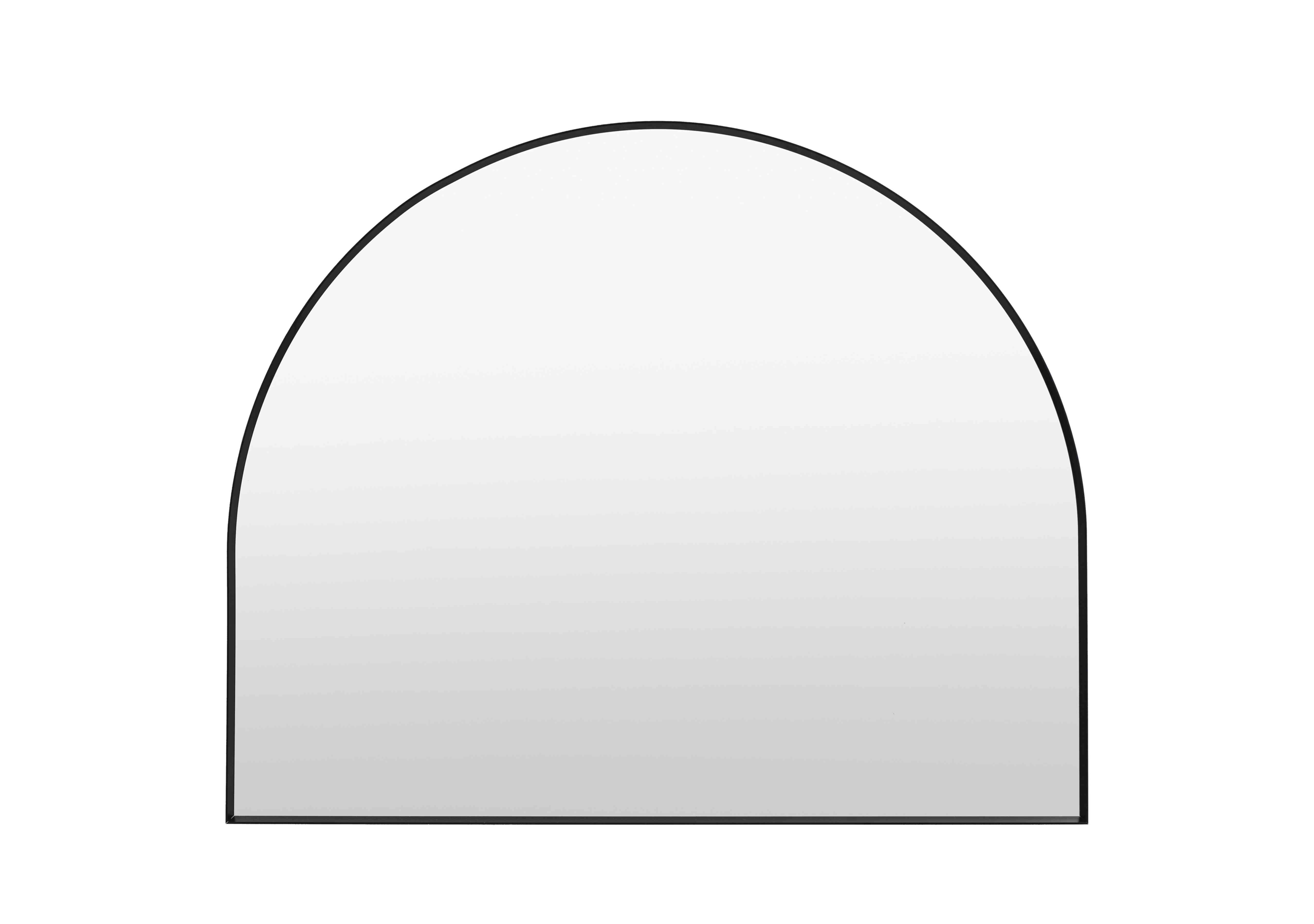 Heston Overmantle Arched Mirror in Black on Furniture Village