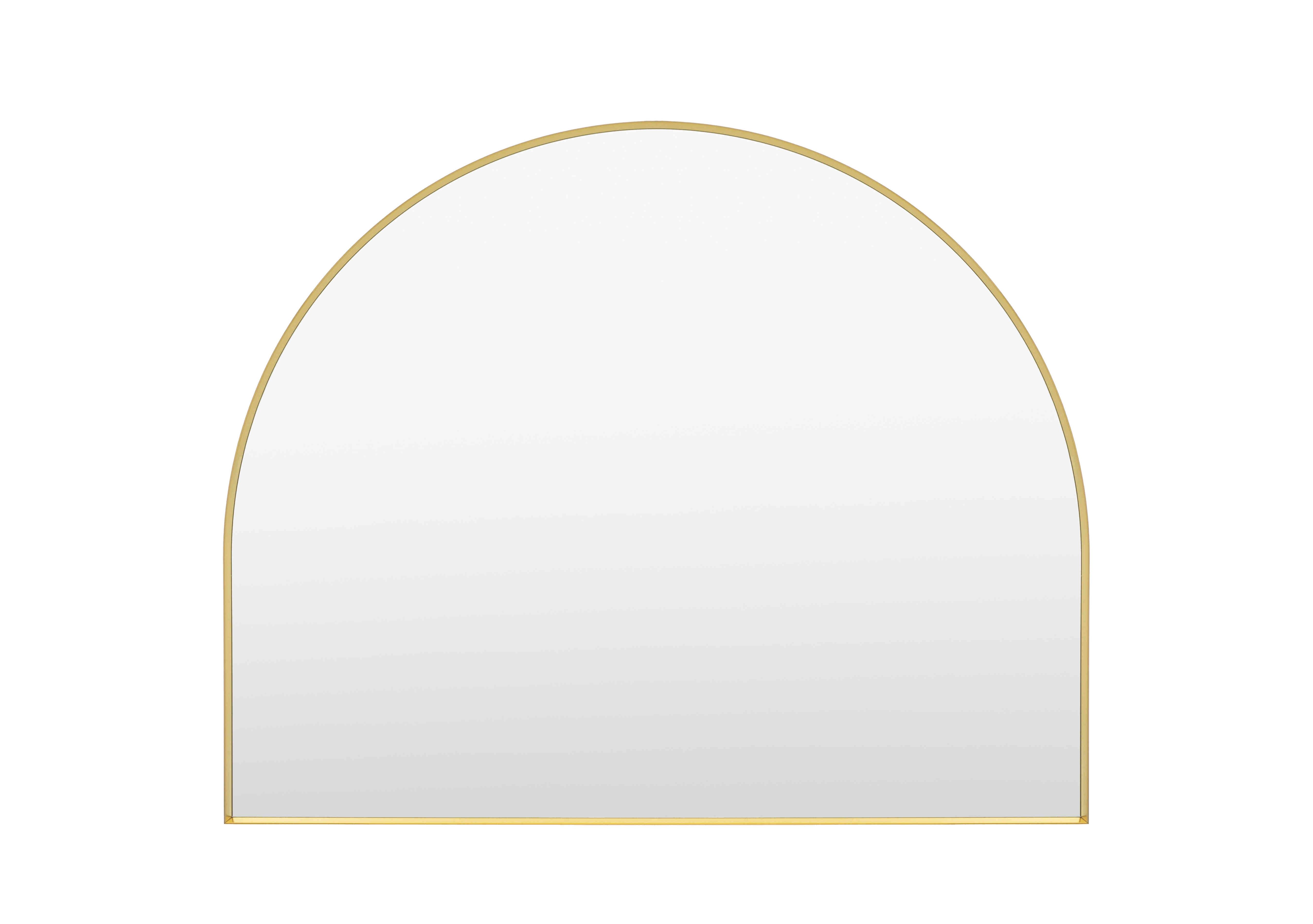 Heston Overmantle Arched Mirror in Gold on Furniture Village