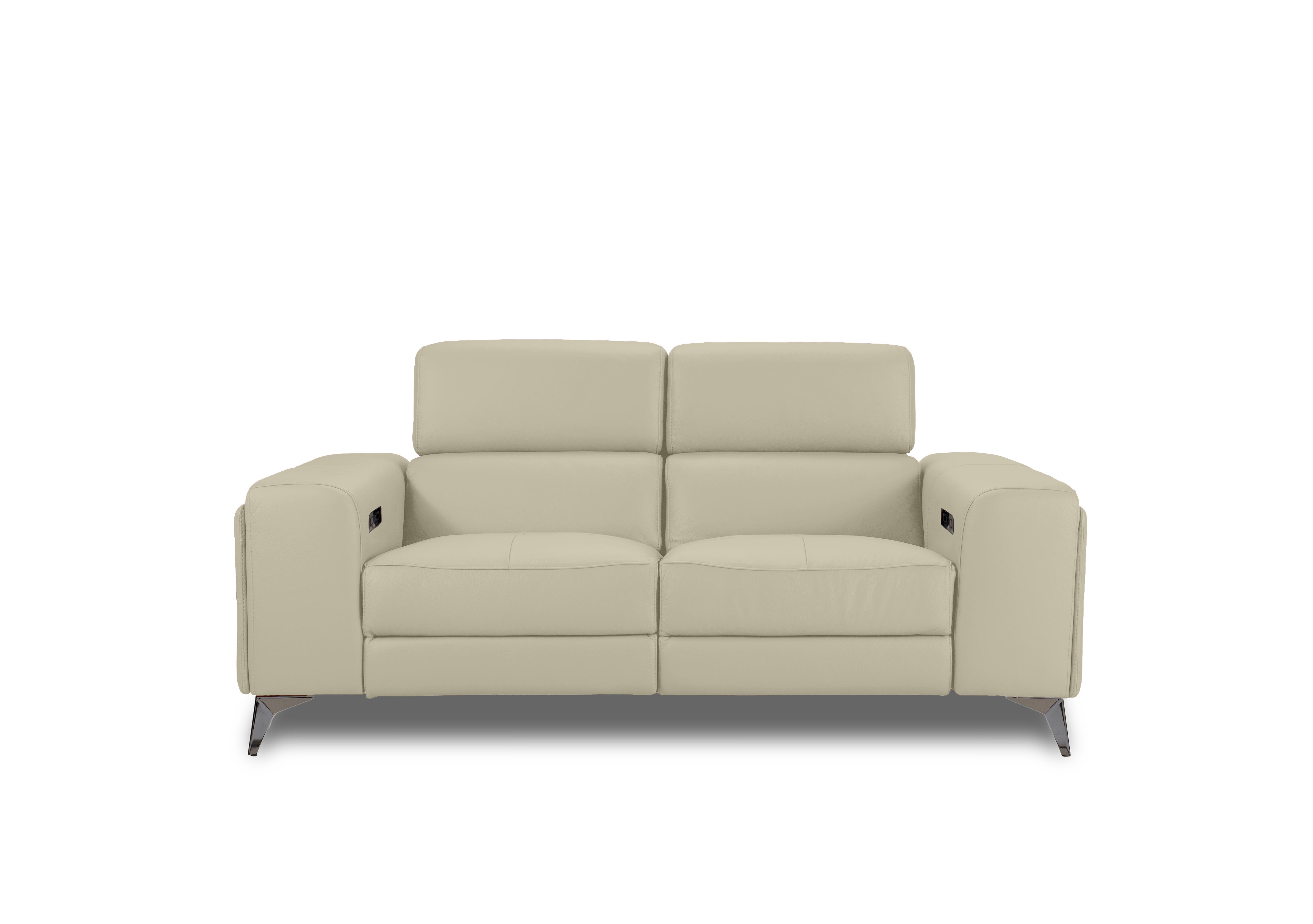 Action Leather 2 Seater Power Recliner Sofa with Power Storage Arms in Natural Sand La-4827 on Furniture Village