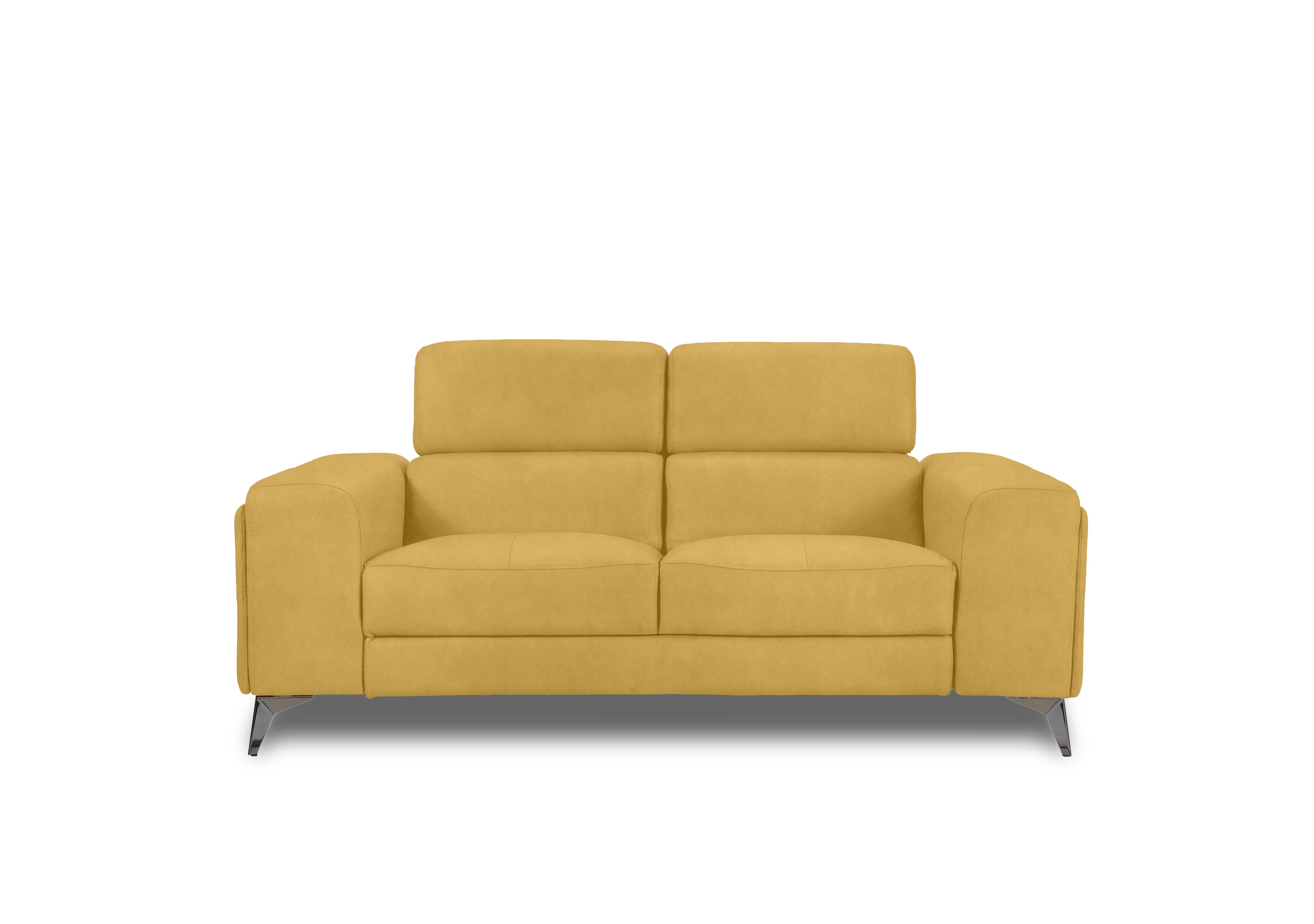 Action Fabric 2 Seater Sofa in Velvet Giallo Vv-0310 on Furniture Village