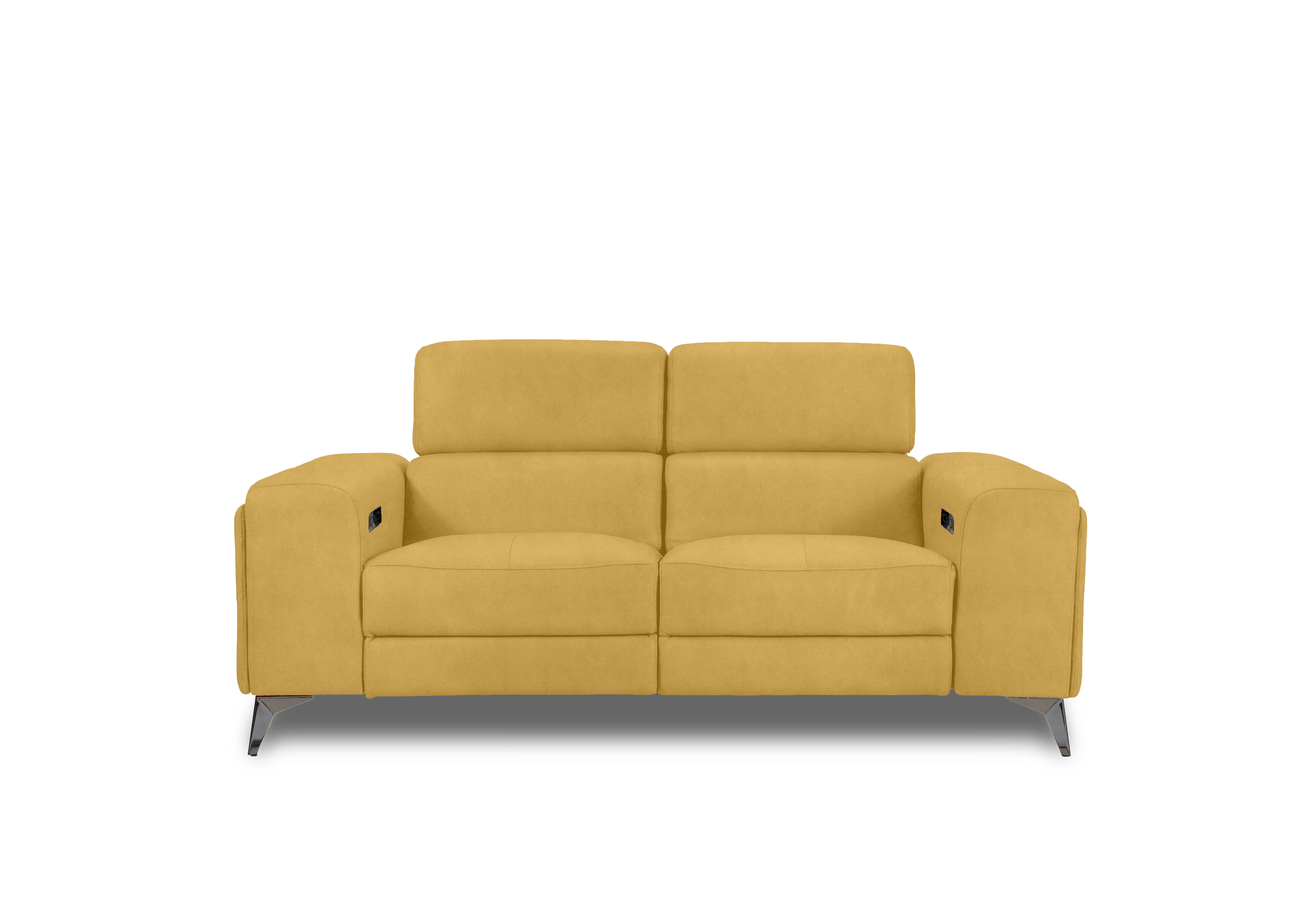 Action Fabric 2 Seater Sofa in Velvet Giallo Vv-0310 on Furniture Village