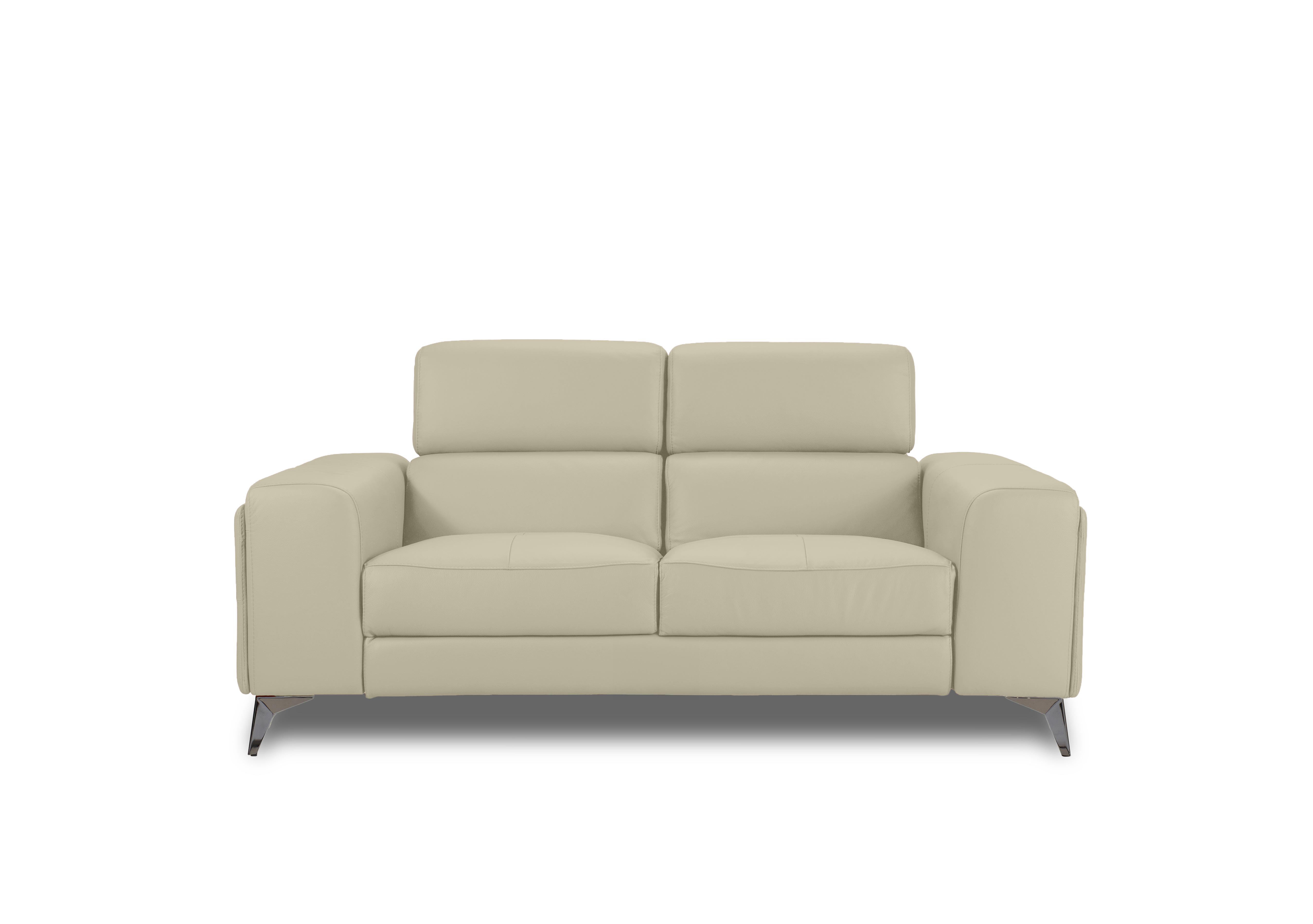 Action Leather 2 Seater Sofa in Natural Sand La-4827 on Furniture Village