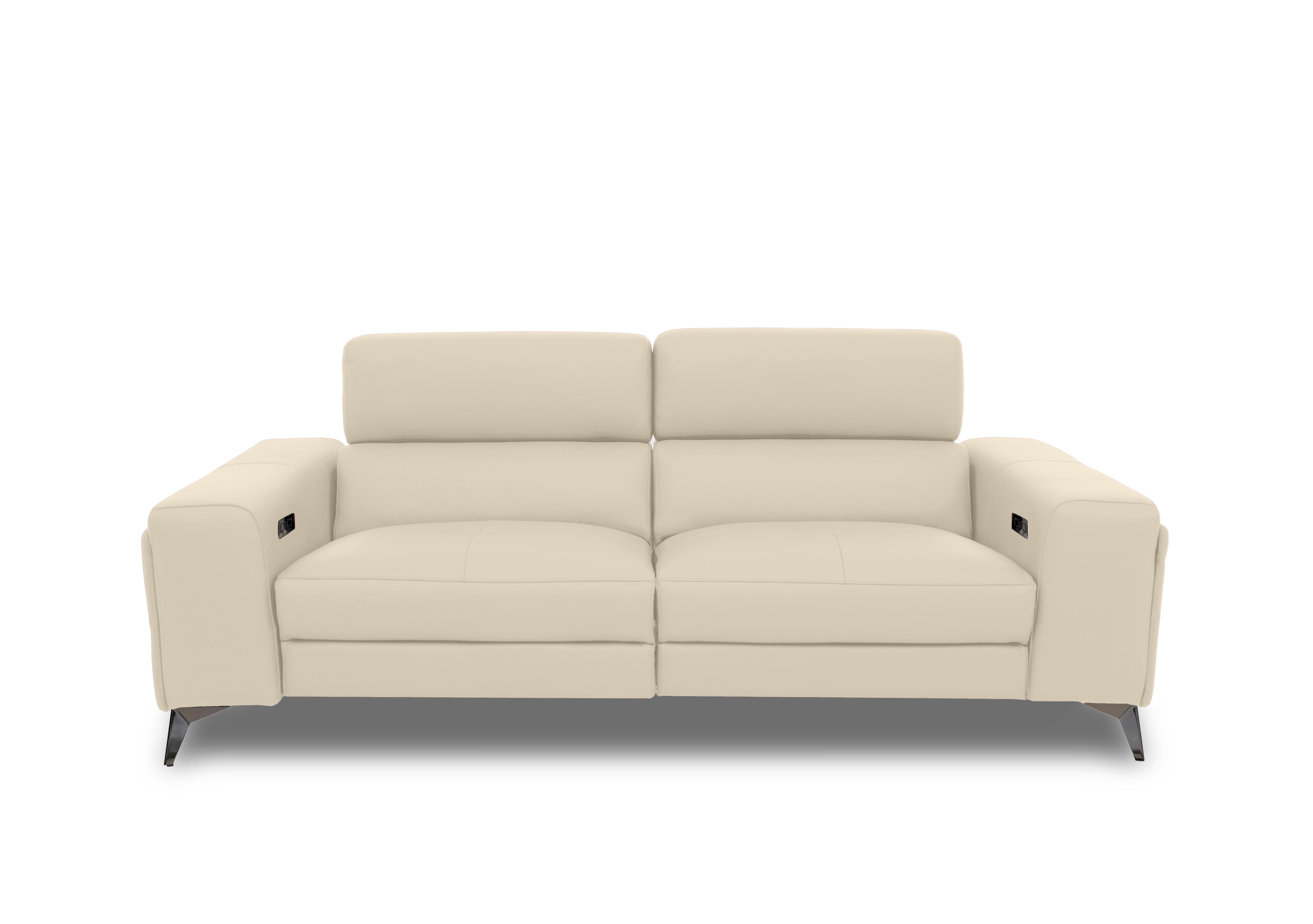 Action Leather 3 Seater Sofa in Stone Lx-6407 on Furniture Village