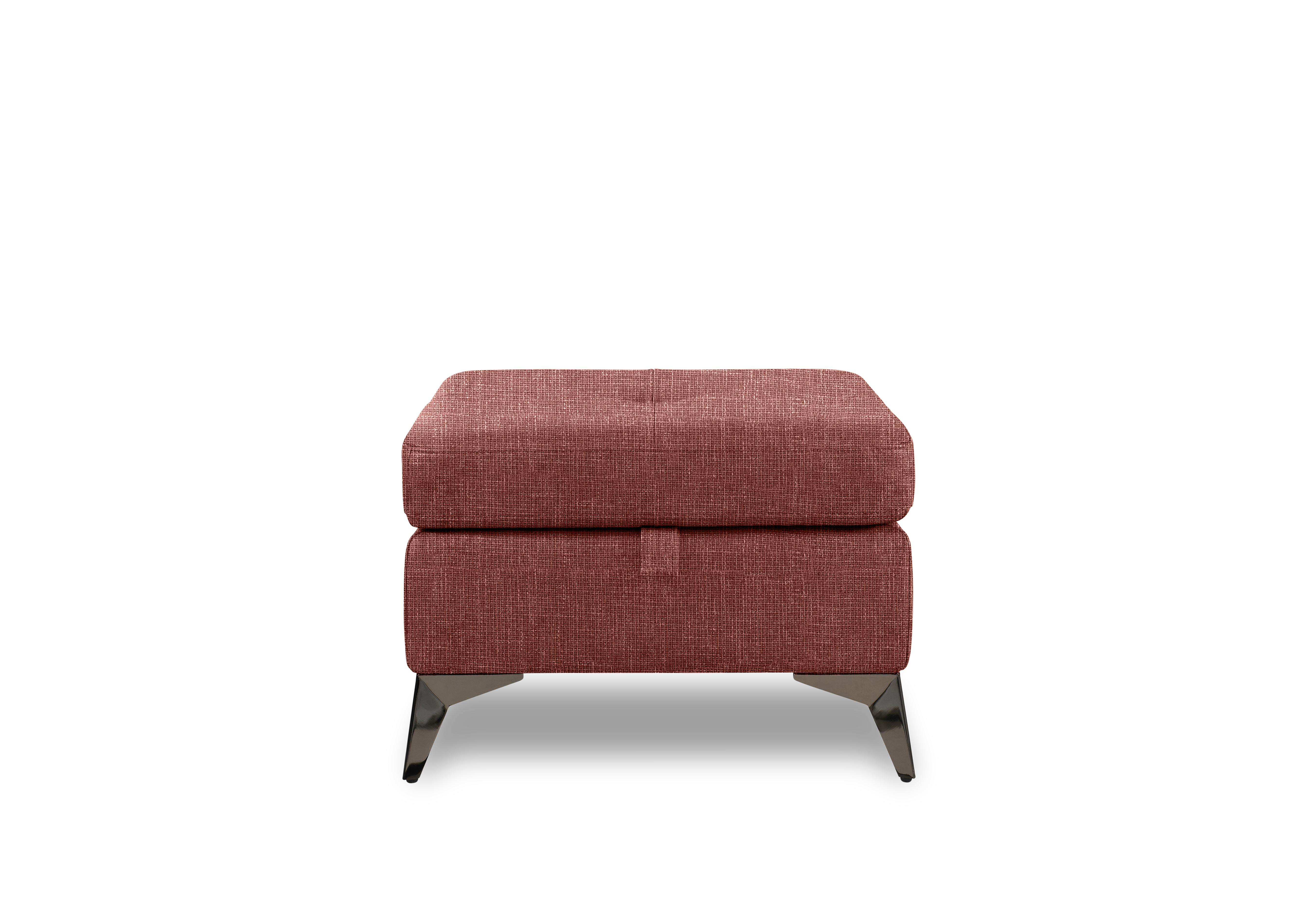 Action Fabric Storage Footstool in Halifax Red Maple Hf-0105 on Furniture Village