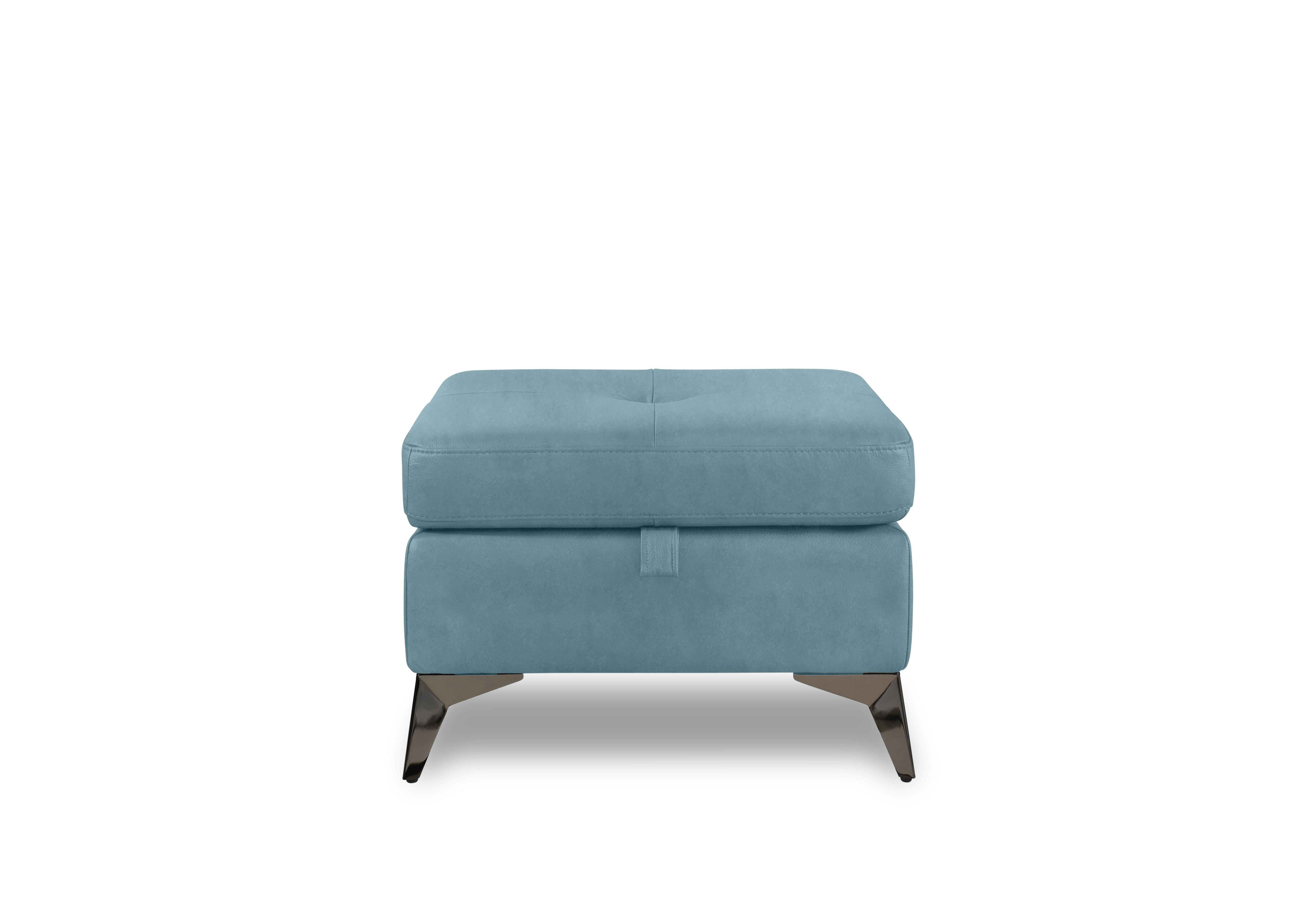 Action Fabric Storage Footstool in Velvet Blu Vv-0312 on Furniture Village