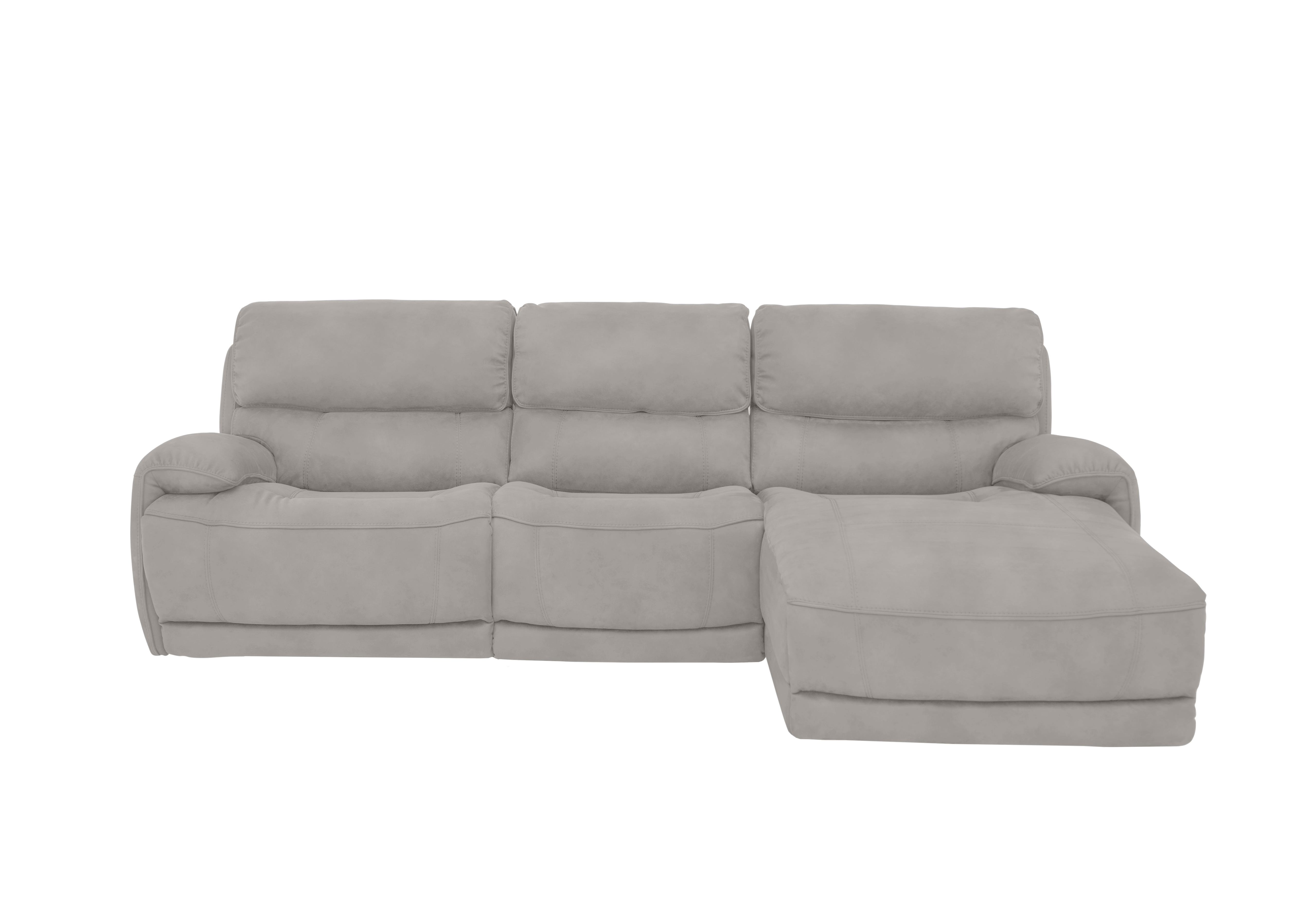 Link Fabric Power Recliner Corner Chaise Sofa with Power Headrests in Bfa-Bey-R18 Beige on Furniture Village