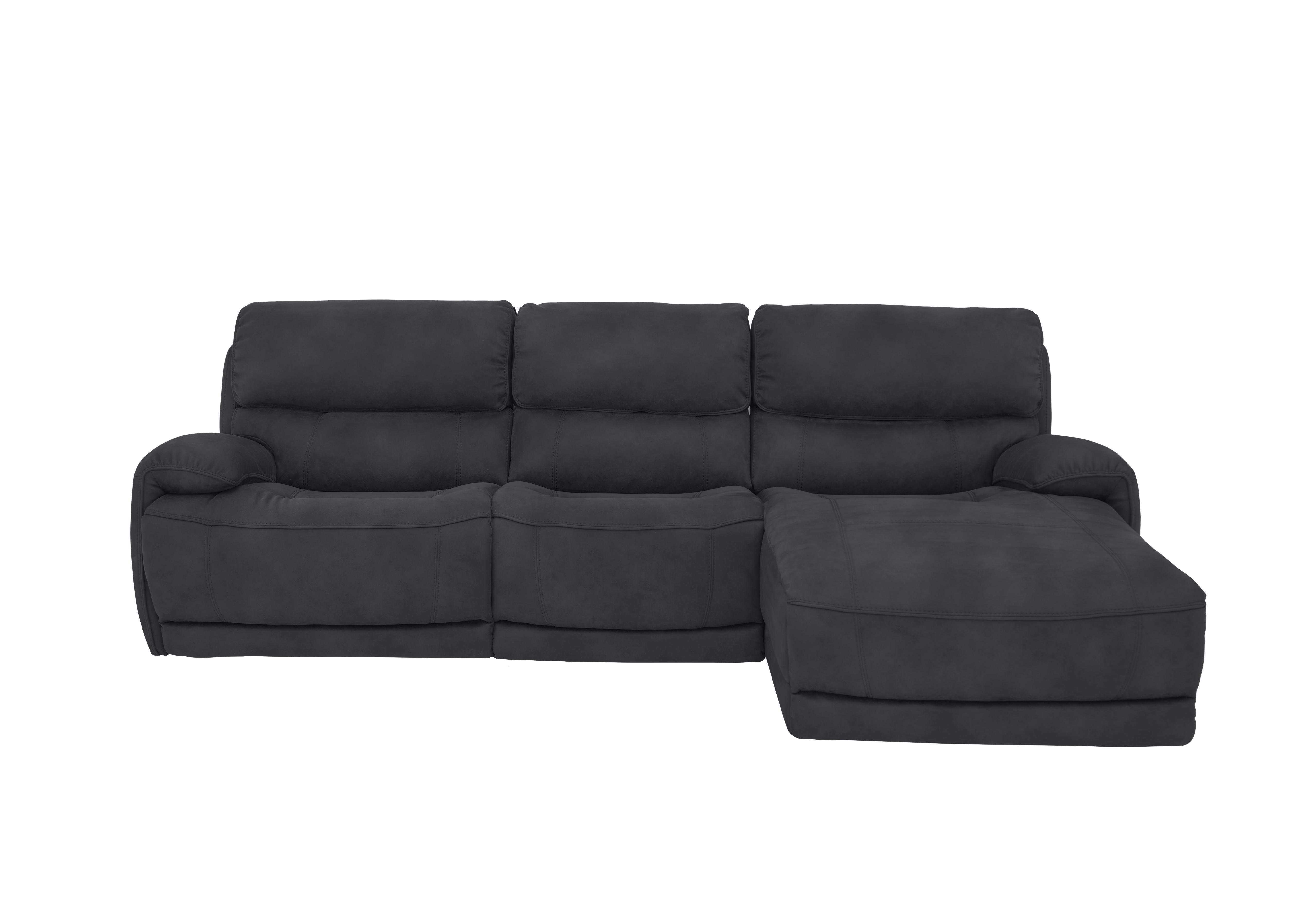 Link Fabric Power Recliner Corner Chaise Sofa with Power Headrests in Bfa-Bey-R23 Charcoal on Furniture Village