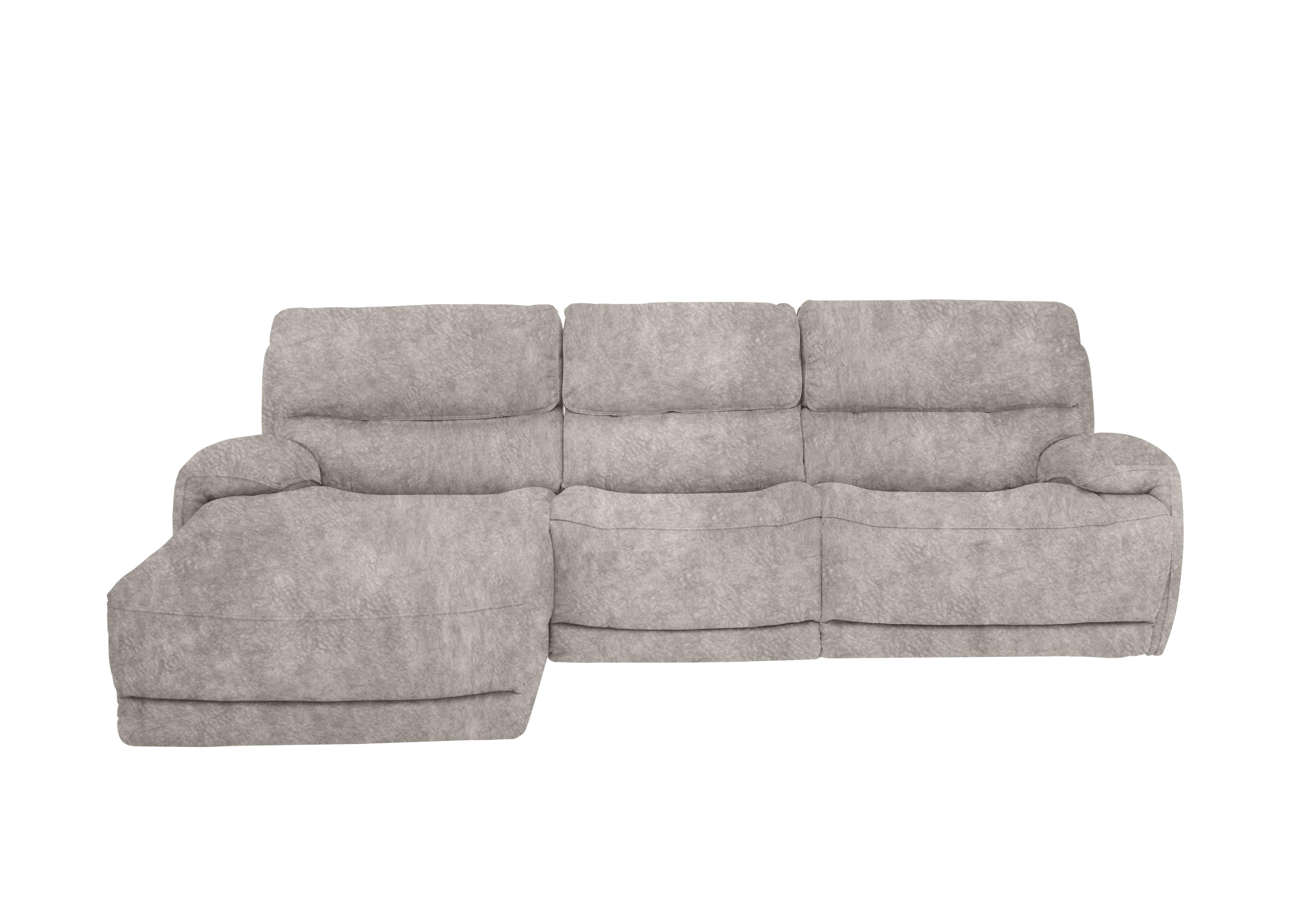 Link Fabric Power Recliner Corner Chaise Sofa with Power Headrests in Bfa-Bnn-R28 Fv3 Grey on Furniture Village