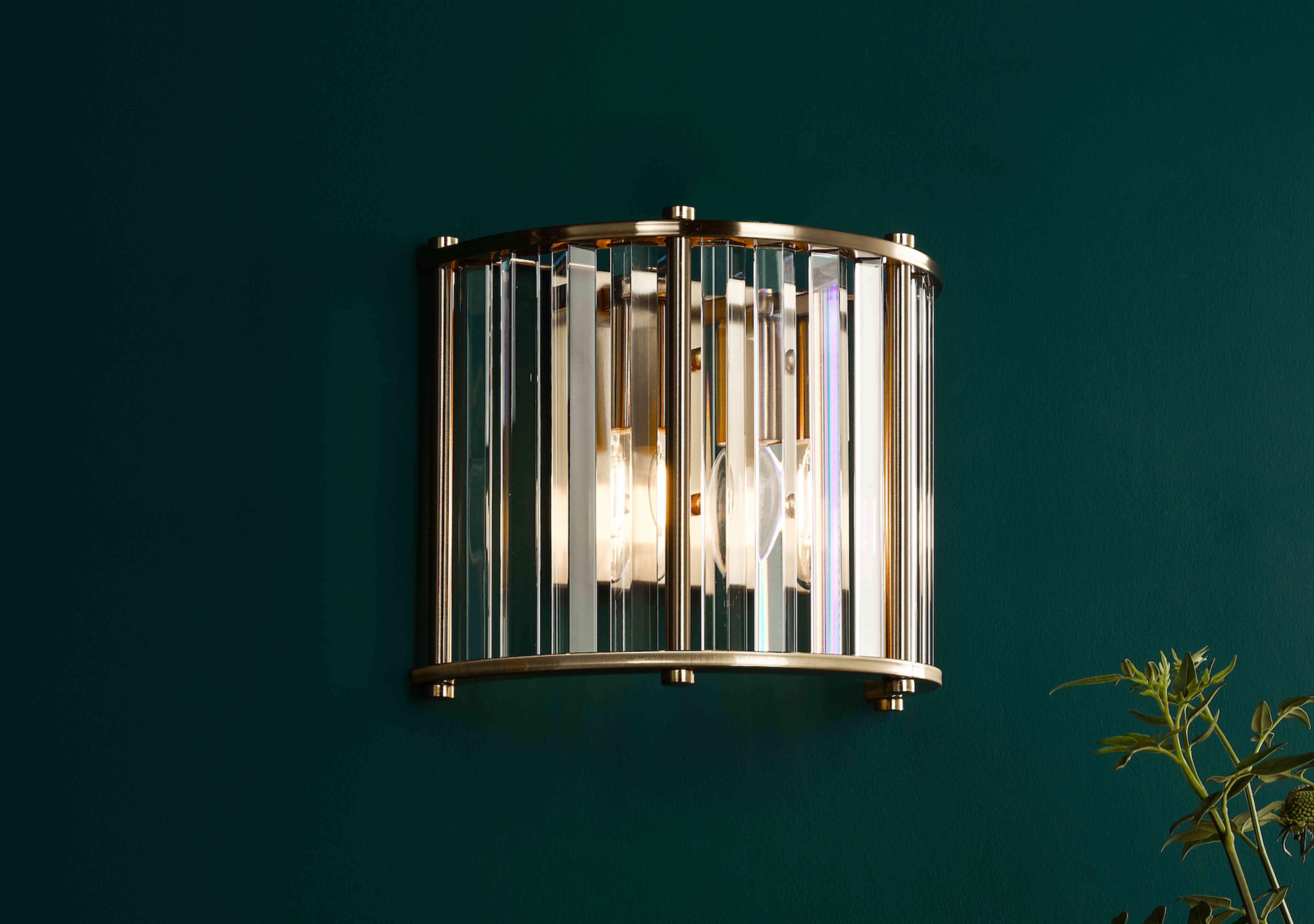 Kira 2 Light Wall Light in  on Furniture Village
