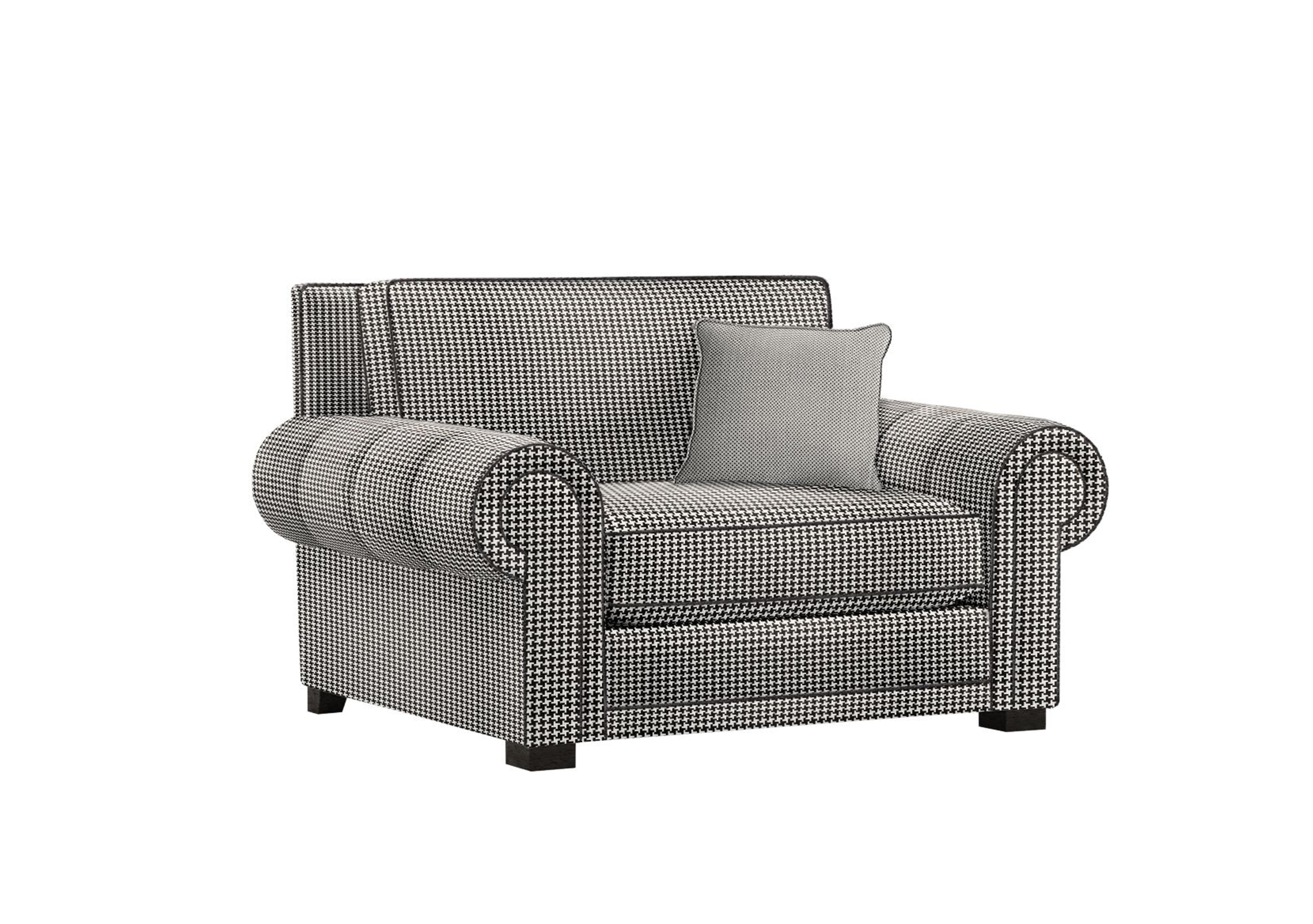 Ambassador Classic Back Reading Chair in Allure Noir Eby Ft on Furniture Village