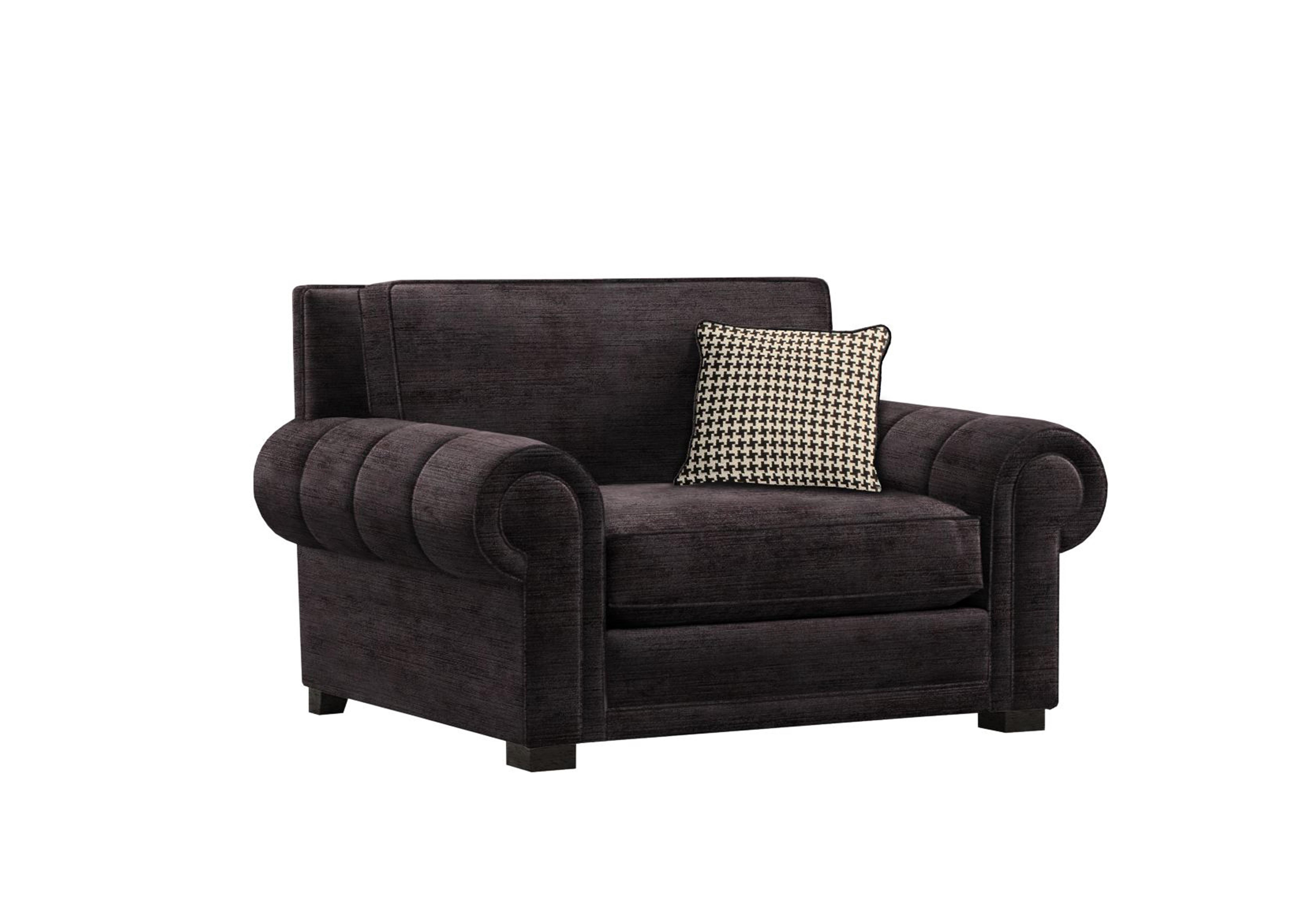 Ambassador Classic Back Reading Chair in Monarch Black-Noir Eby Ft on Furniture Village