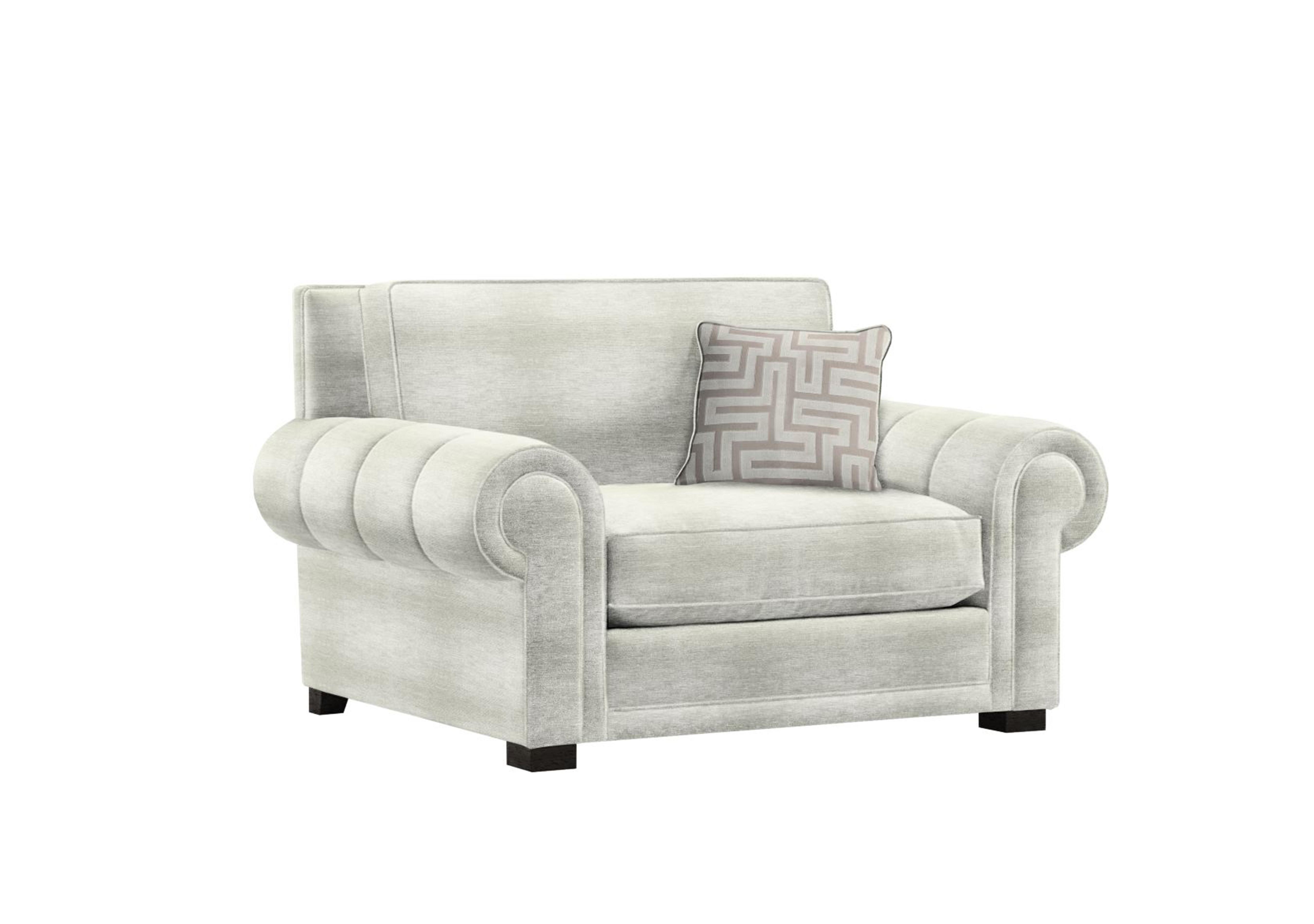 Ambassador Classic Back Reading Chair in Monarch Natural-Ivory Eby Ft on Furniture Village