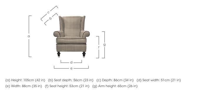 Ambassador Wing Chair in  on Furniture Village