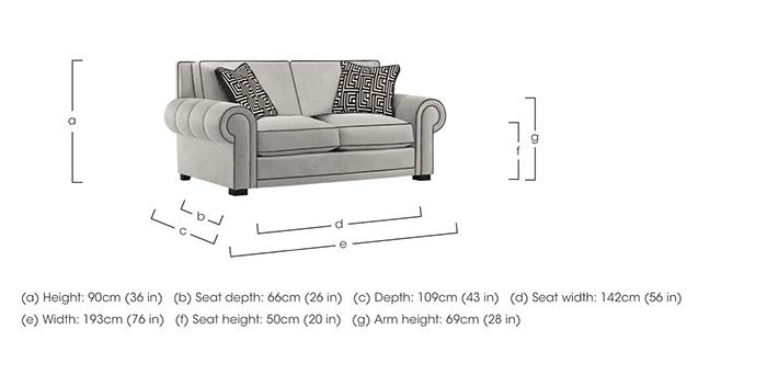Ambassador Medium 2 Seater Classic Back Sofa in  on Furniture Village