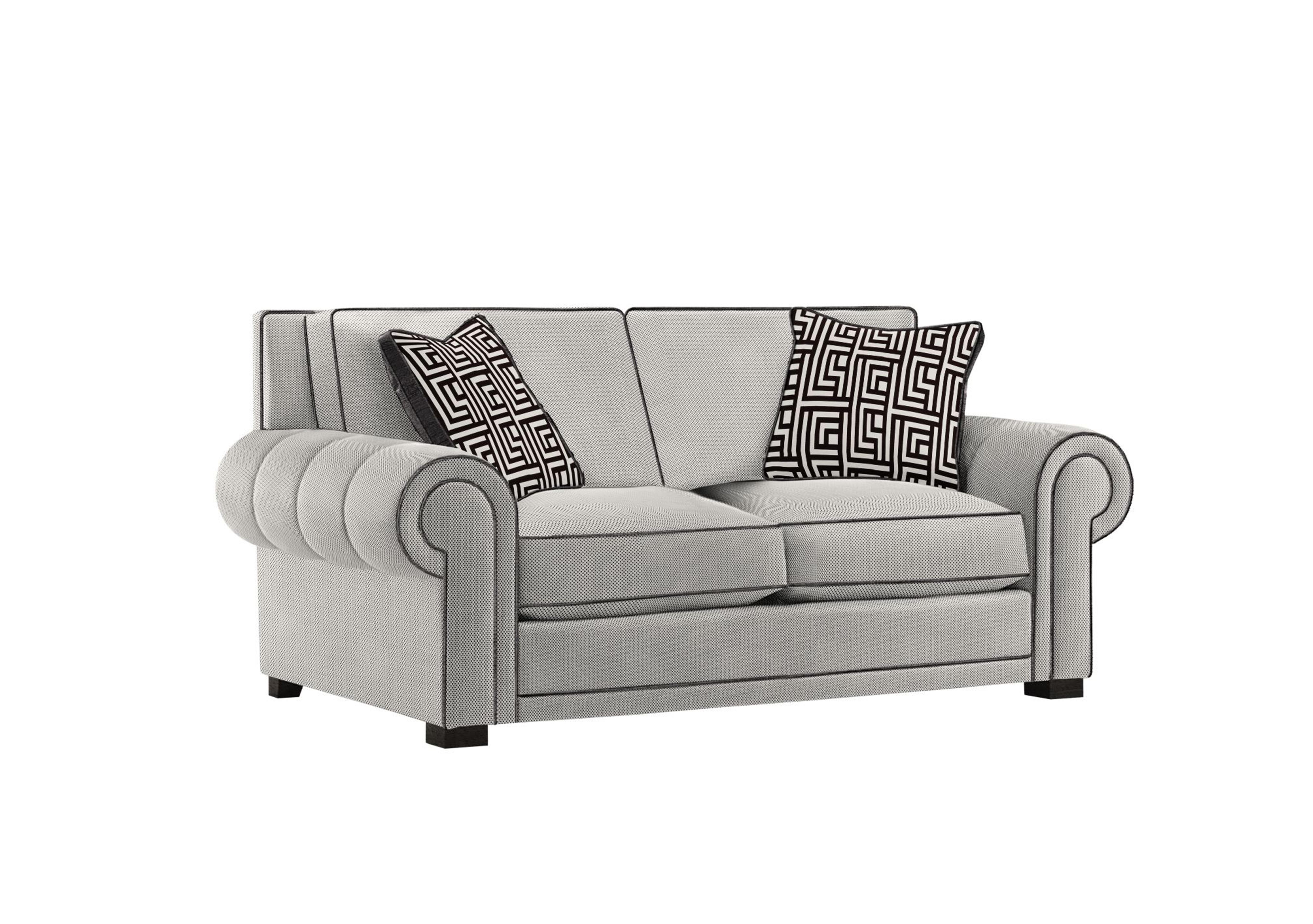 Ambassador Medium 2 Seater Classic Back Sofa in Cristalle Noir Eby Ft on Furniture Village