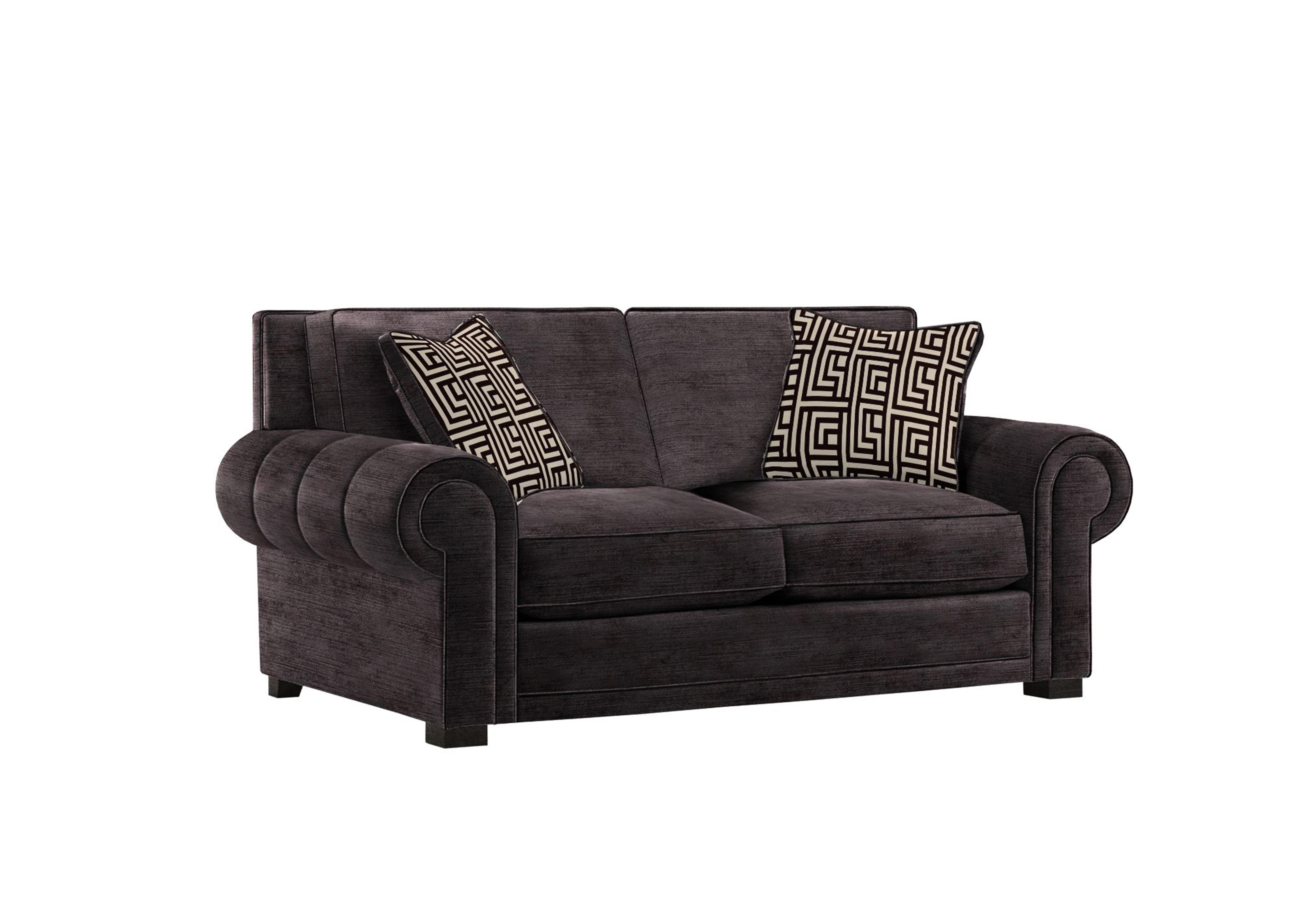 Ambassador Medium 2 Seater Classic Back Sofa in Monarch Black-Noir Eby Ft on Furniture Village