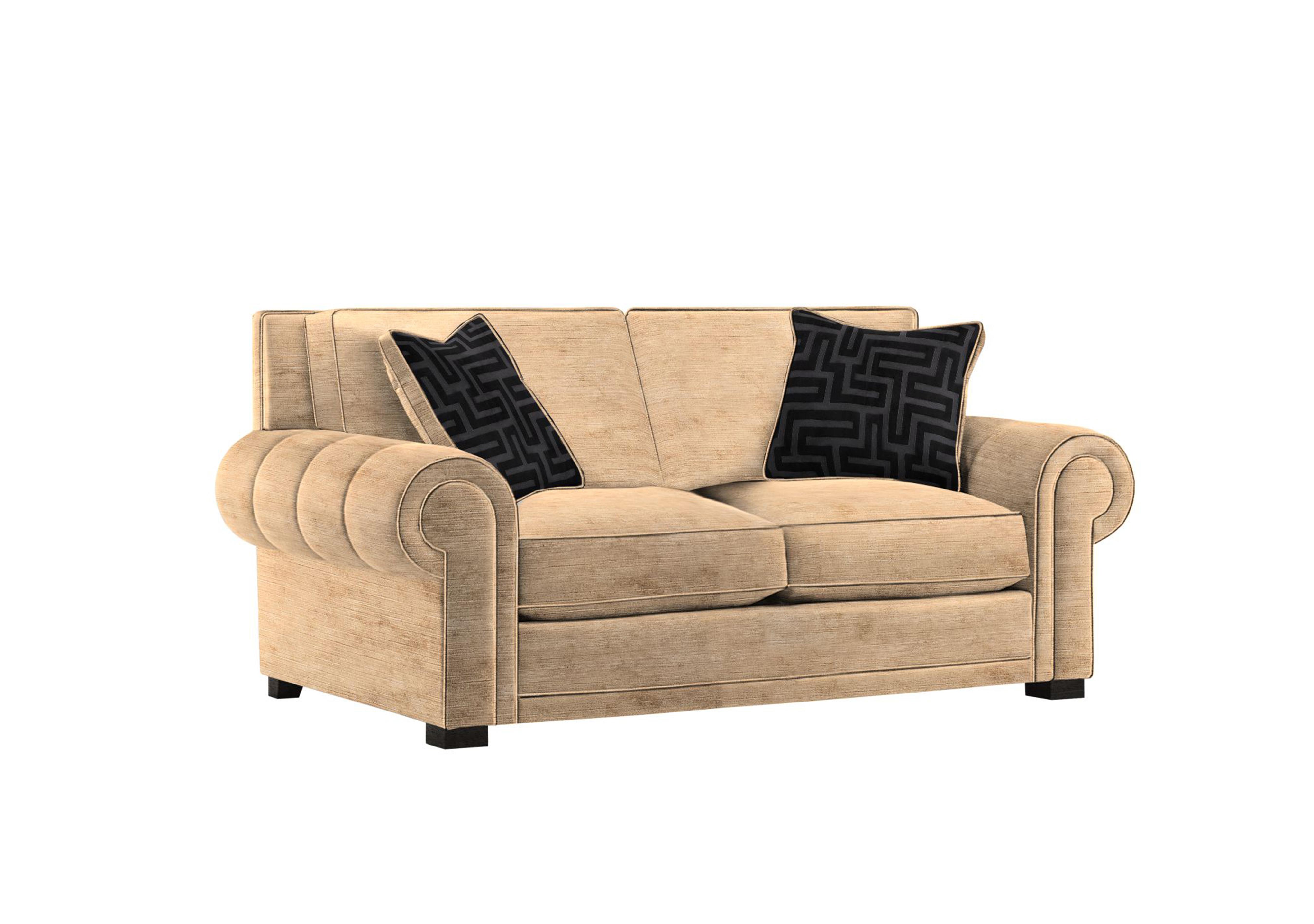Ambassador Medium 2 Seater Classic Back Sofa in Monarch Gold Eby Ft on Furniture Village