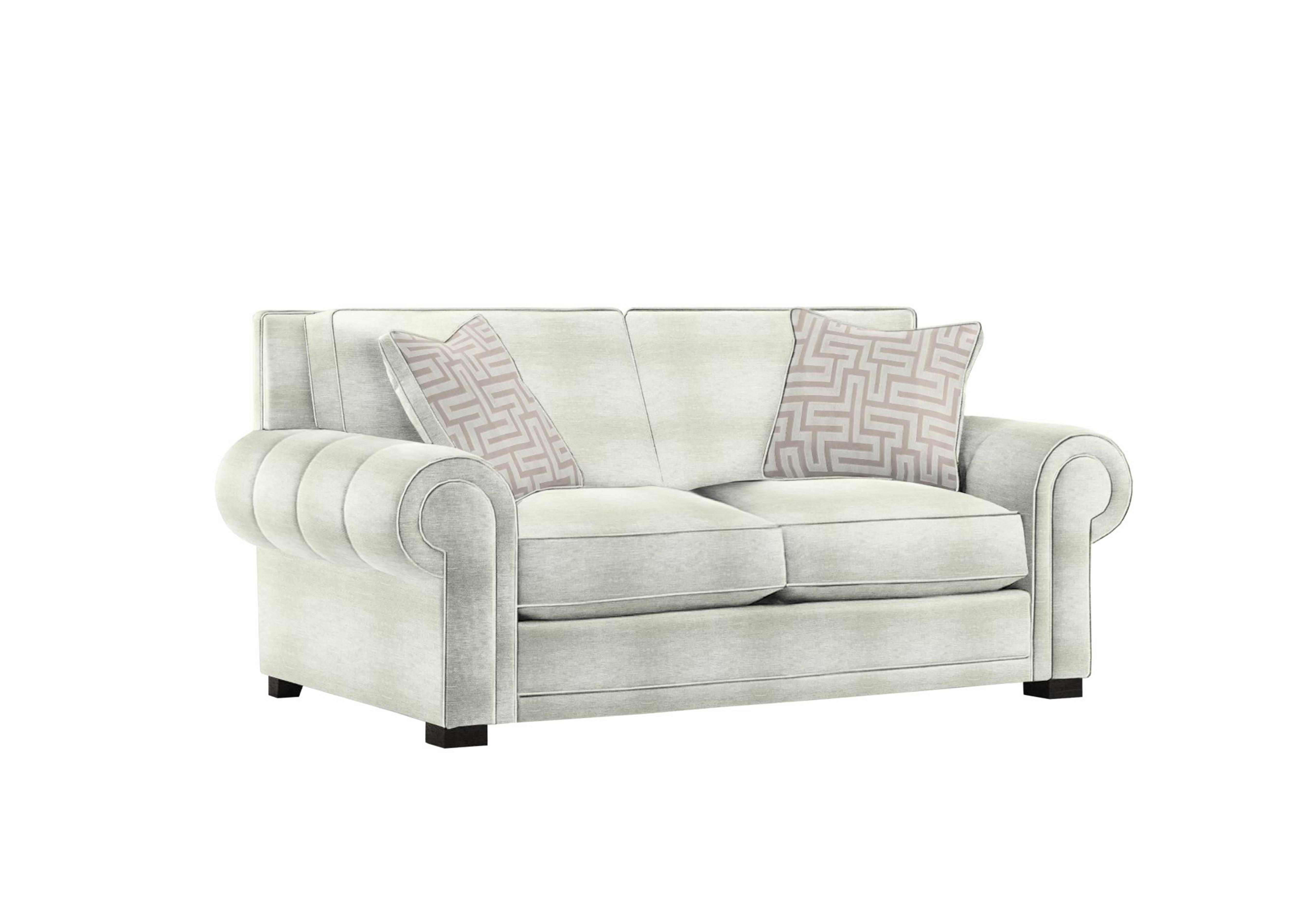 Ambassador Medium 2 Seater Classic Back Sofa in Monarch Natural-Ivory Eby Ft on Furniture Village