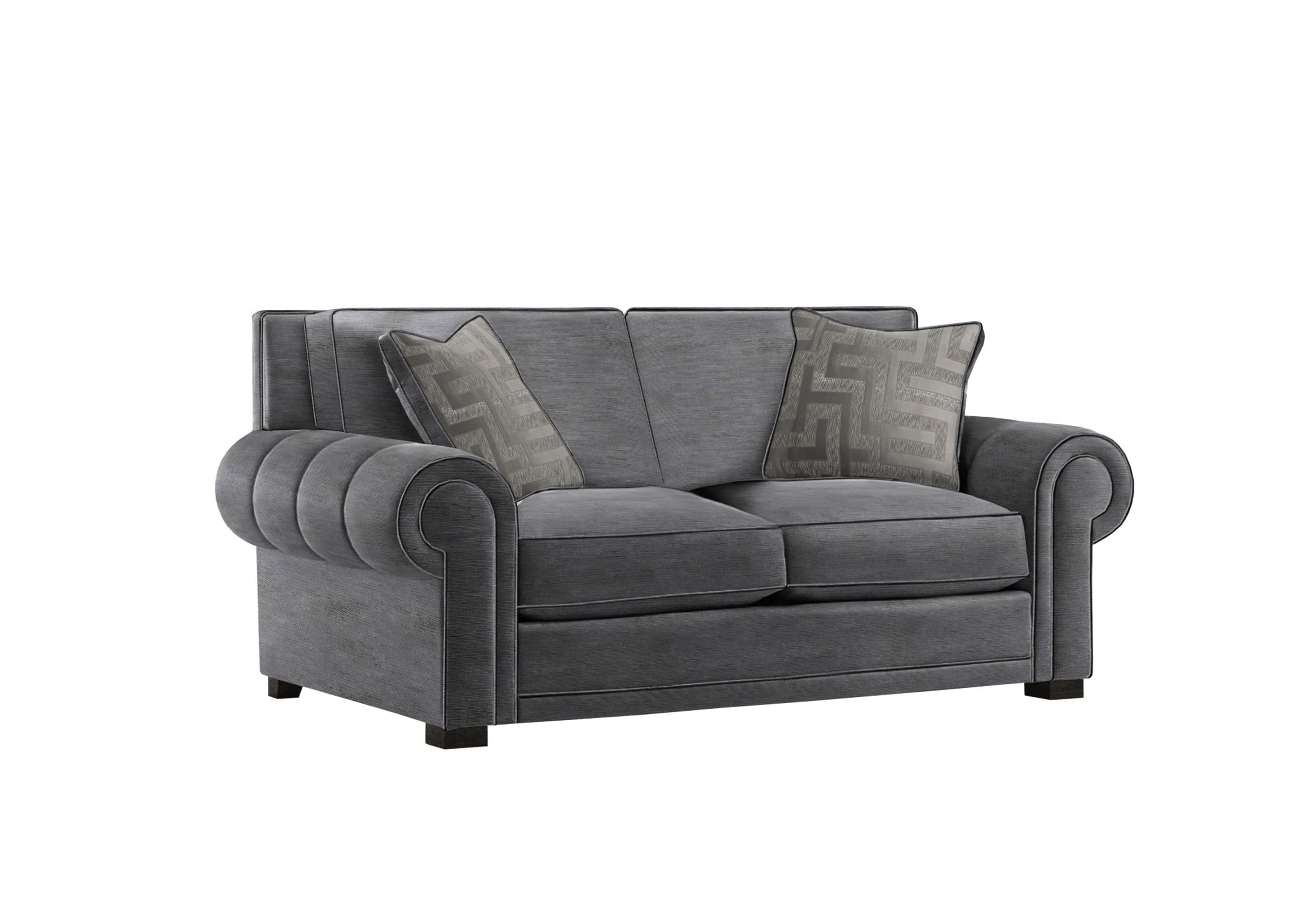 Ambassador Medium 2 Seater Classic Back Sofa in Monarch Steel Eby Ft on Furniture Village