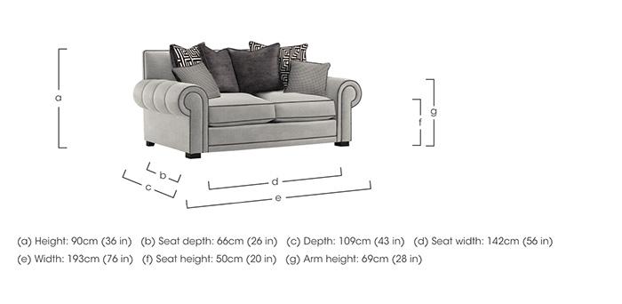 Ambassador Medium 2 Seater Scatter Back Sofa in  on Furniture Village