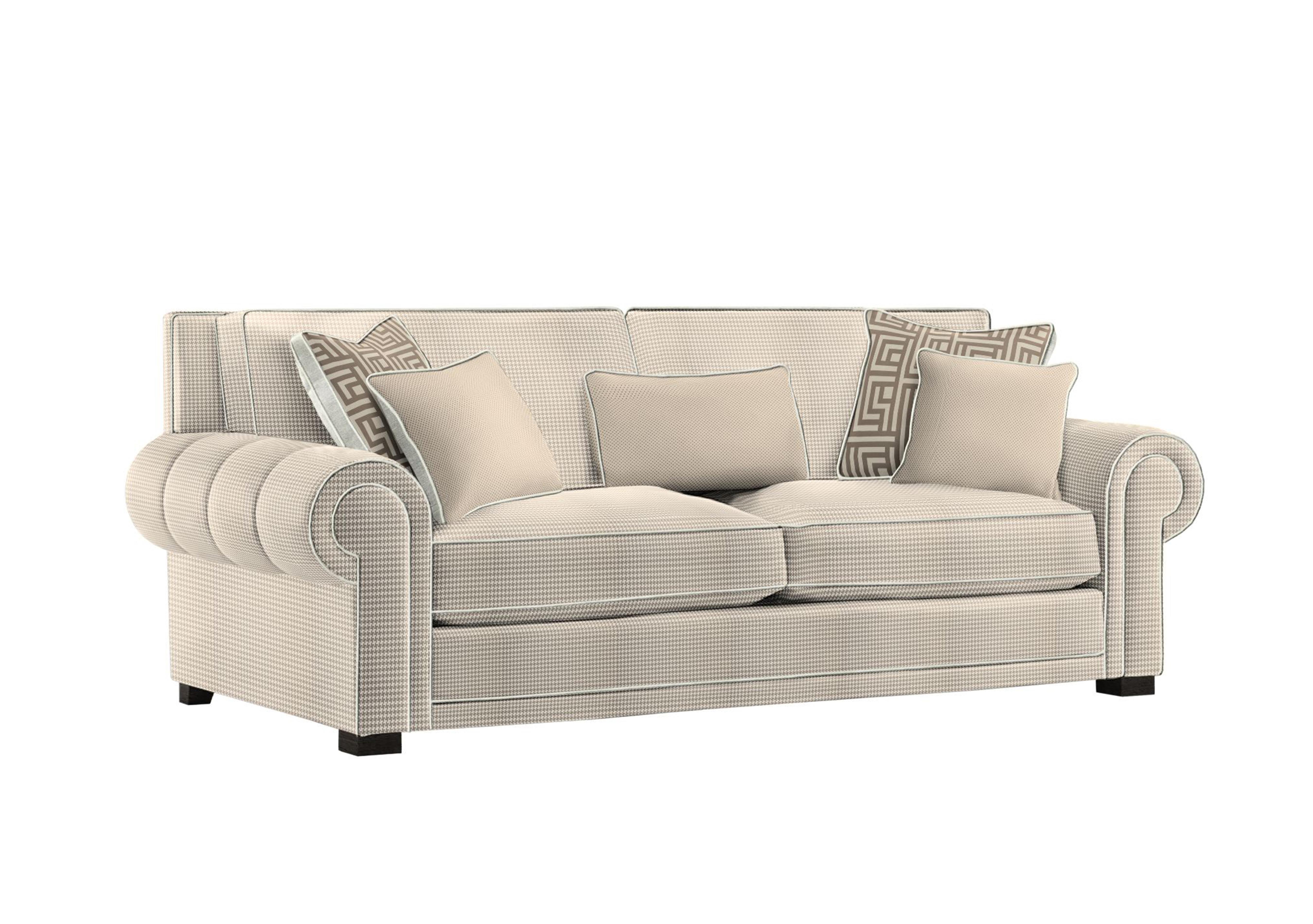 Ambassador Large 3 Seater Classic Back Sofa in Allure Truffle Eby Ft on Furniture Village
