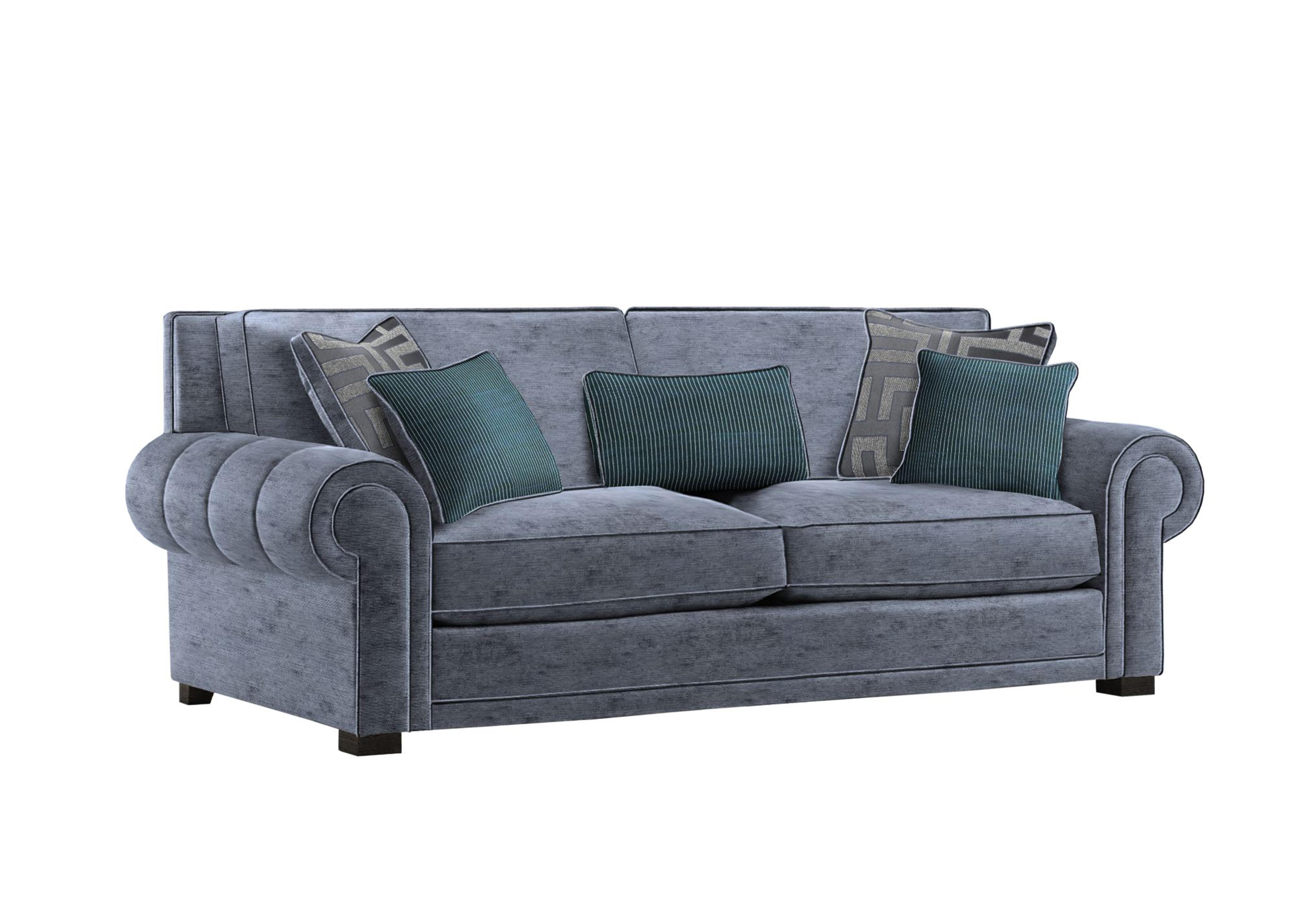 Ambassador Large 3 Seater Classic Back Sofa in Monarch Anthracite Eby Ft on Furniture Village