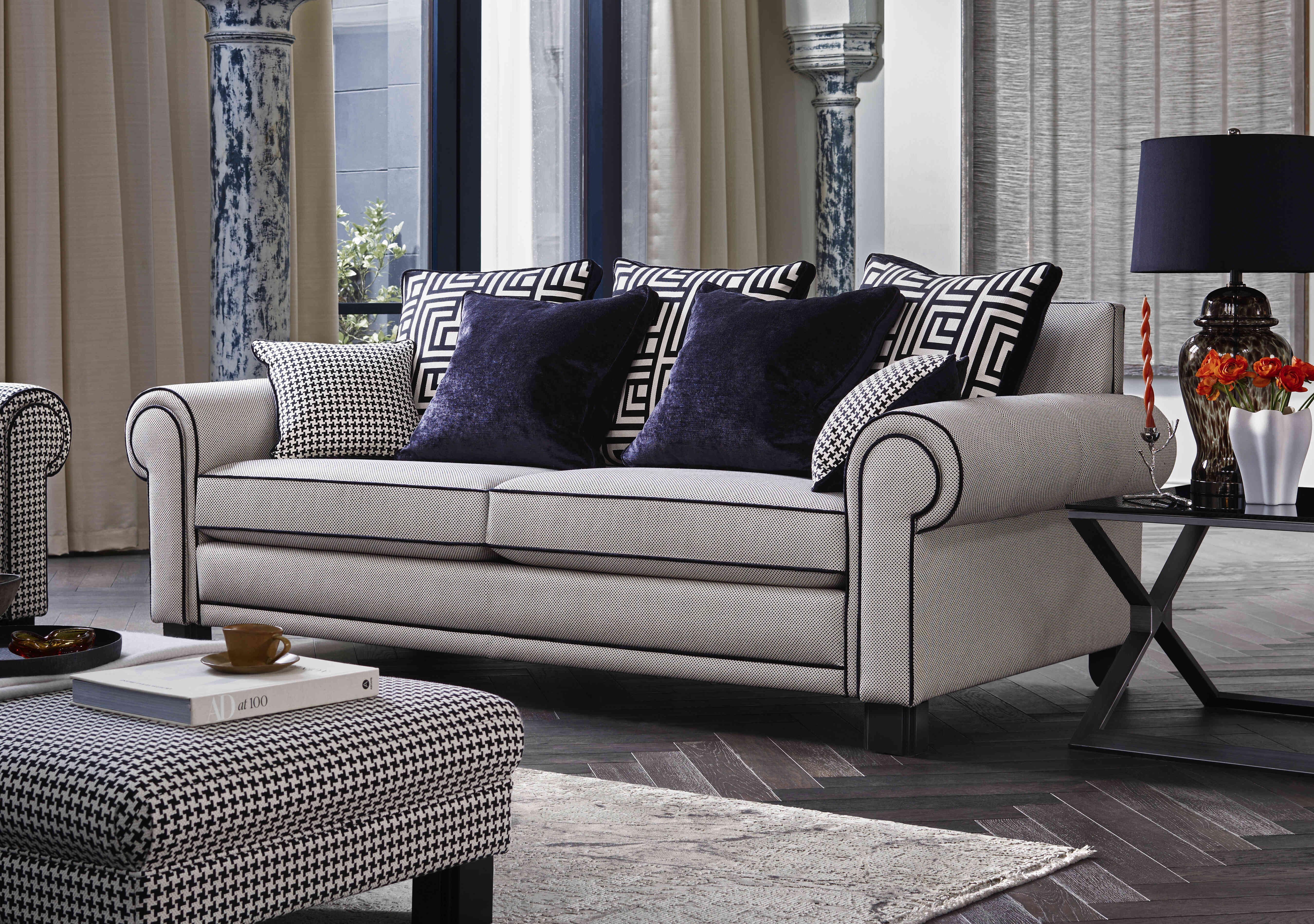 Ambassador Large 3 Seater Scatter Back Sofa in  on Furniture Village