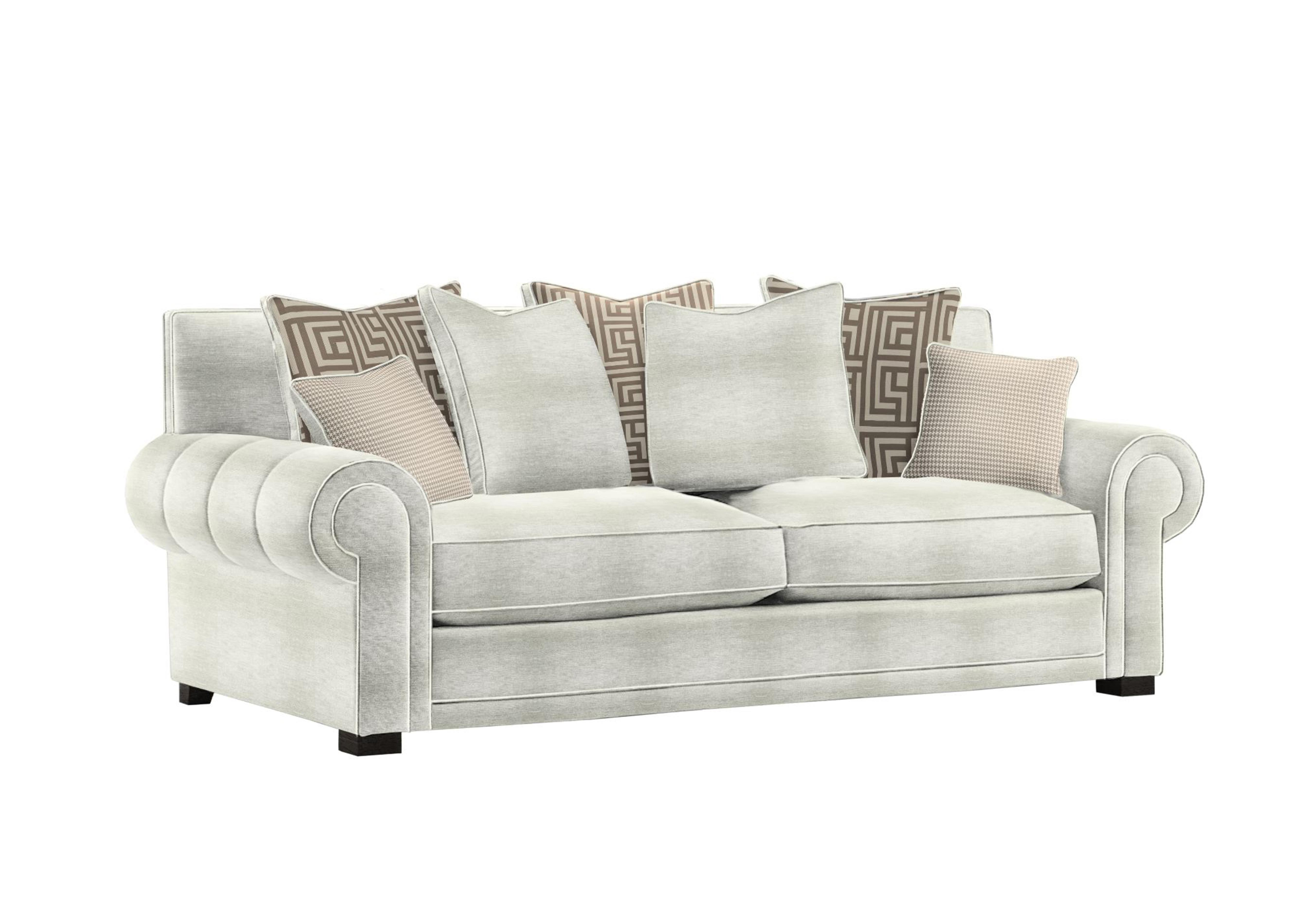 Ambassador Large 3 Seater Scatter Back Sofa in Monarch Natural-Truff Eby Ft on Furniture Village