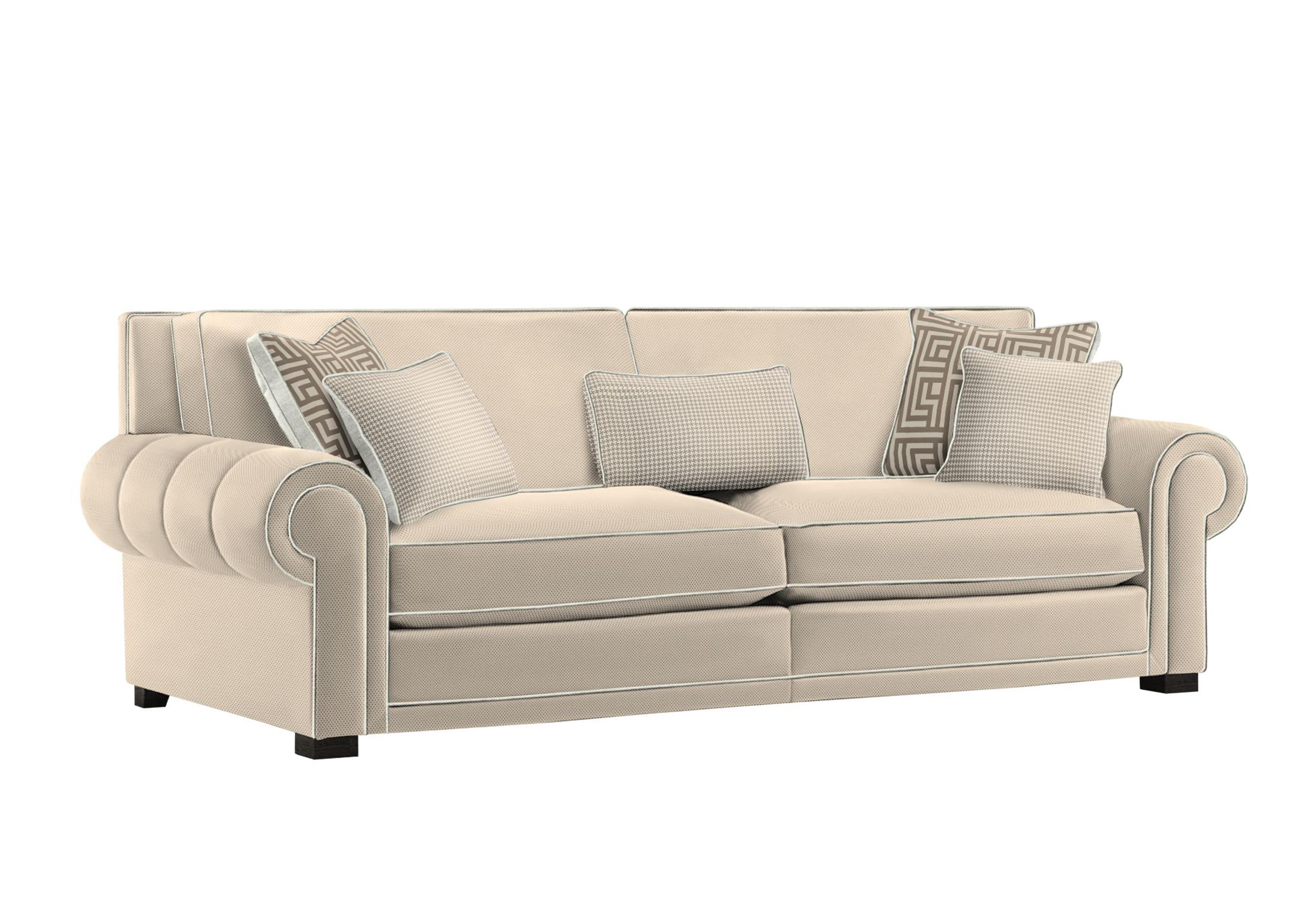 Ambassador Grand 4 Seater Classic Back Sofa in Cristalle Truffle Eby Ft on Furniture Village