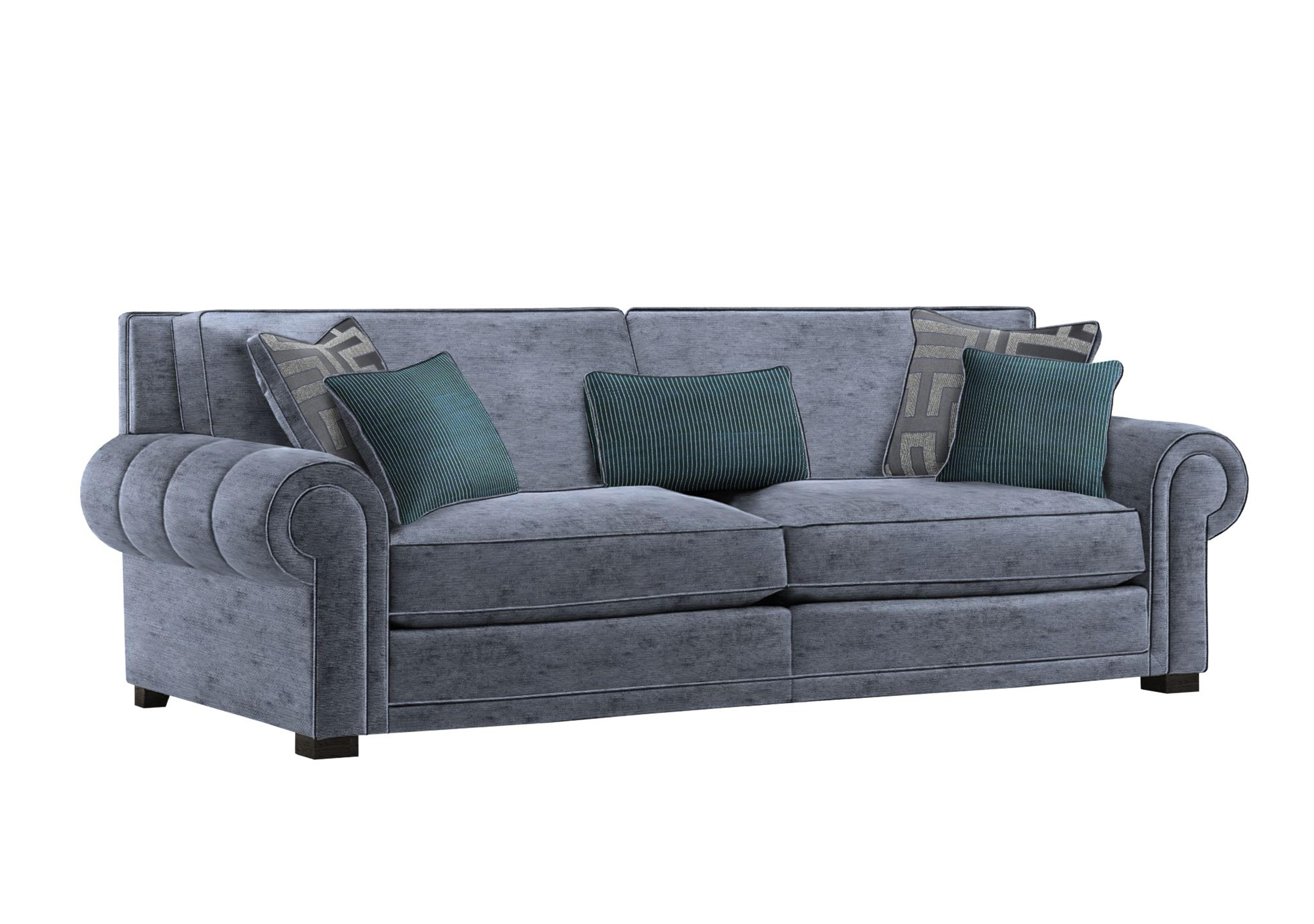 Ambassador Grand 4 Seater Classic Back Sofa in Monarch Anthracite Eby Ft on Furniture Village