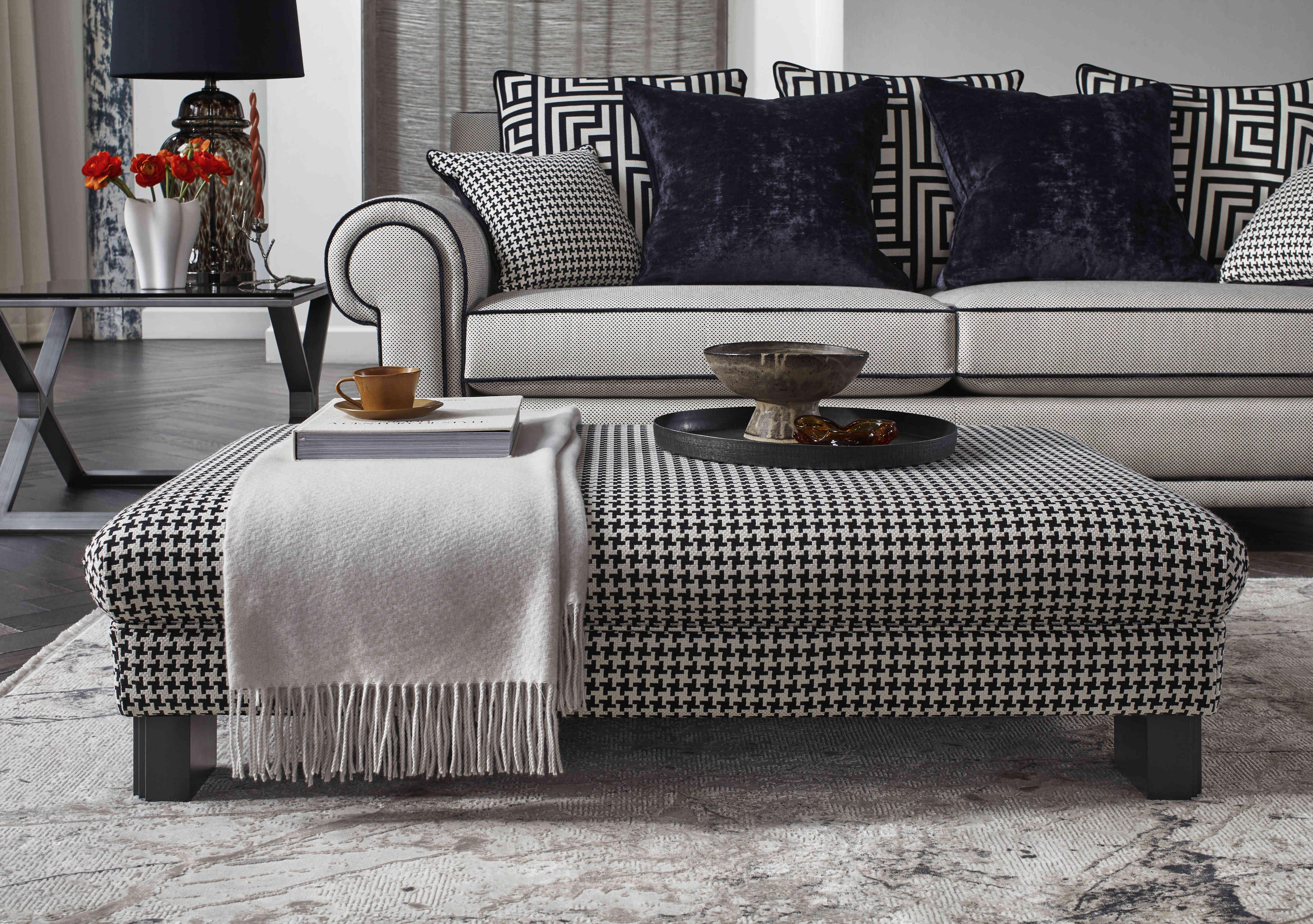Ambassador Footstool in  on Furniture Village