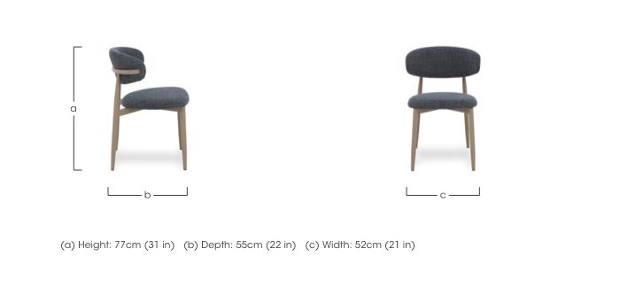 Aimar Set of 4 Open Back Dining Chairs in  on Furniture Village