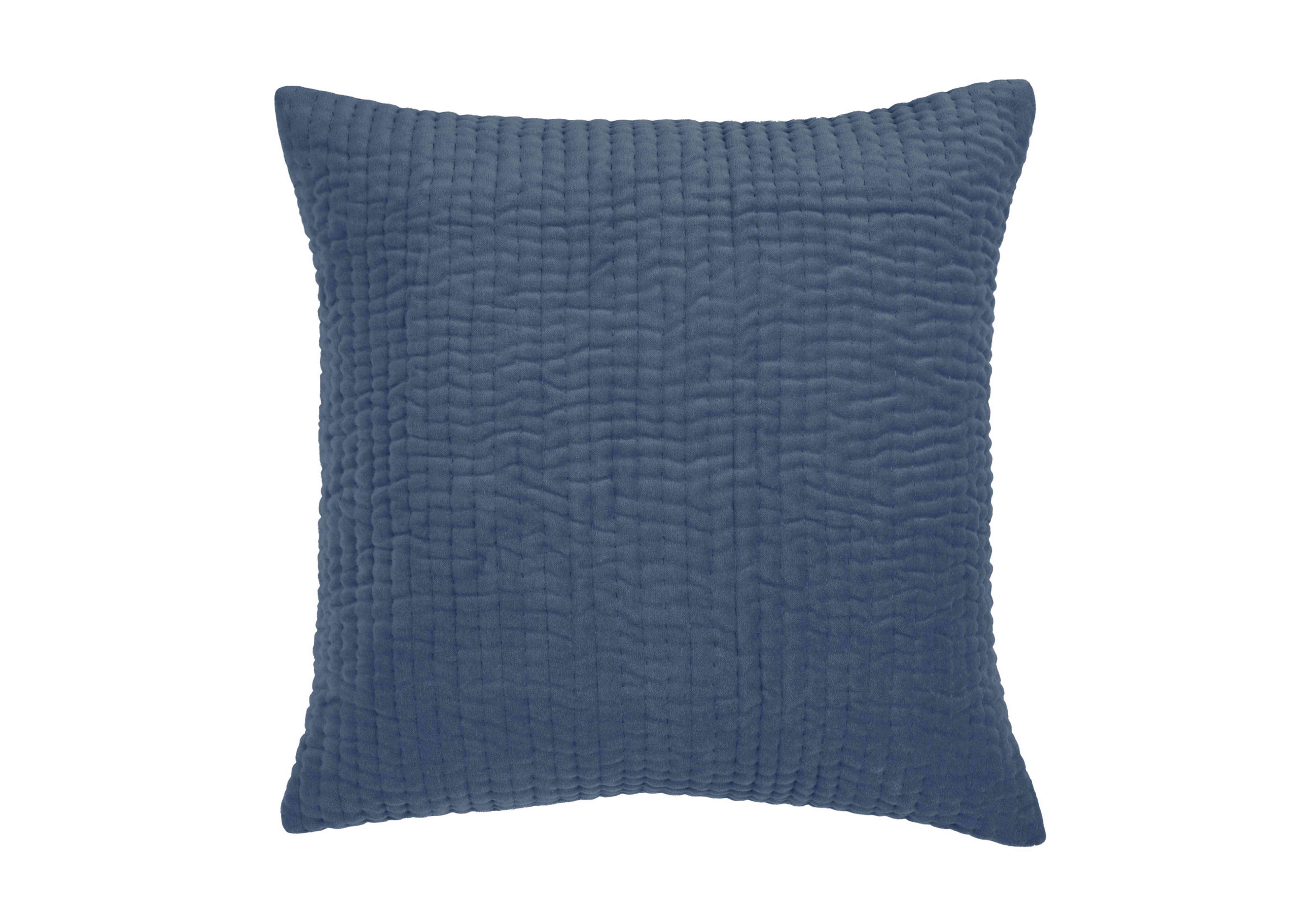 Haze Cushion in Bluebell on Furniture Village
