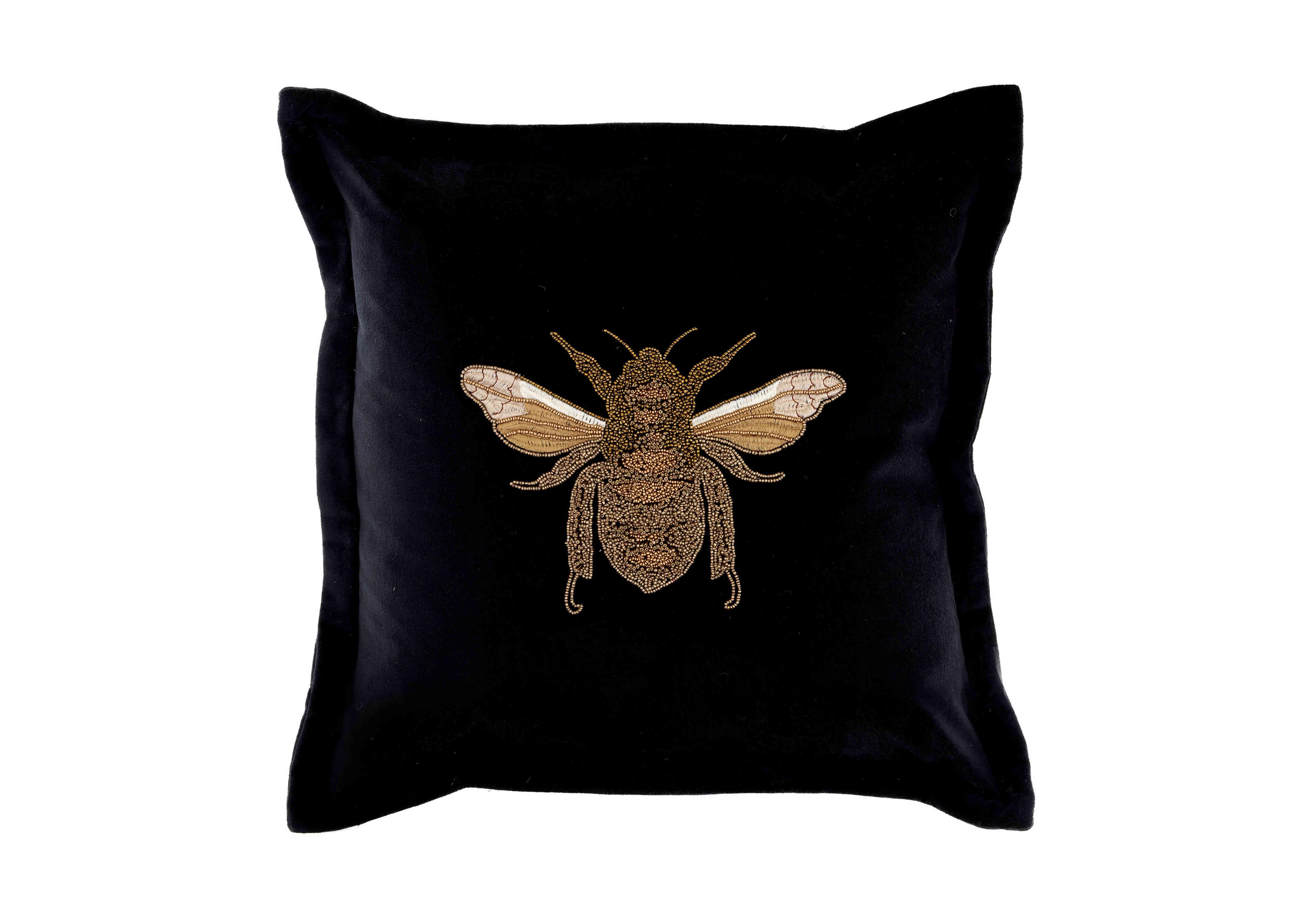 Lara Cushion in Black on Furniture Village