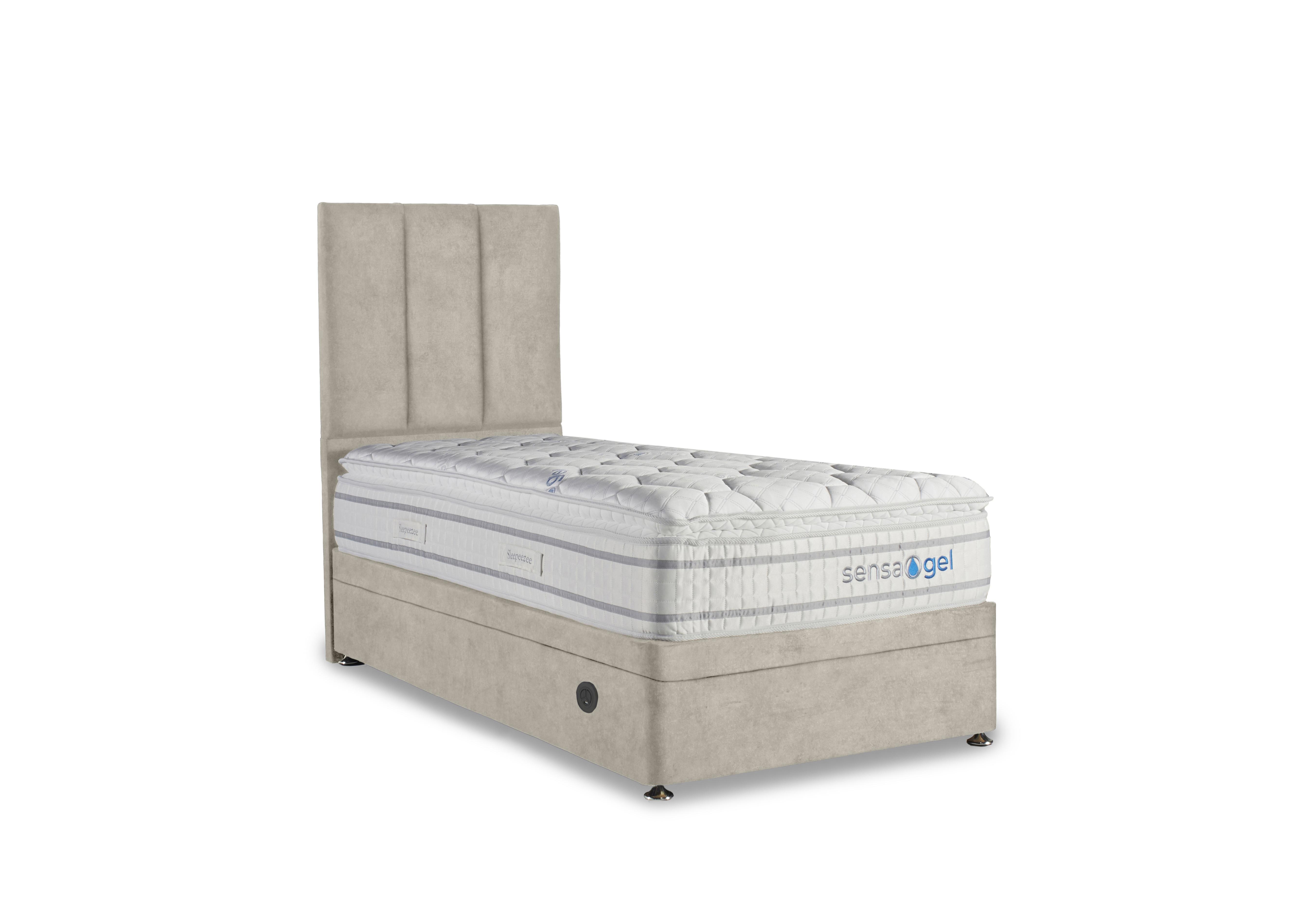 SensaGel 4000 Electric End Ottoman Divan Set in Daytona Stone on Furniture Village