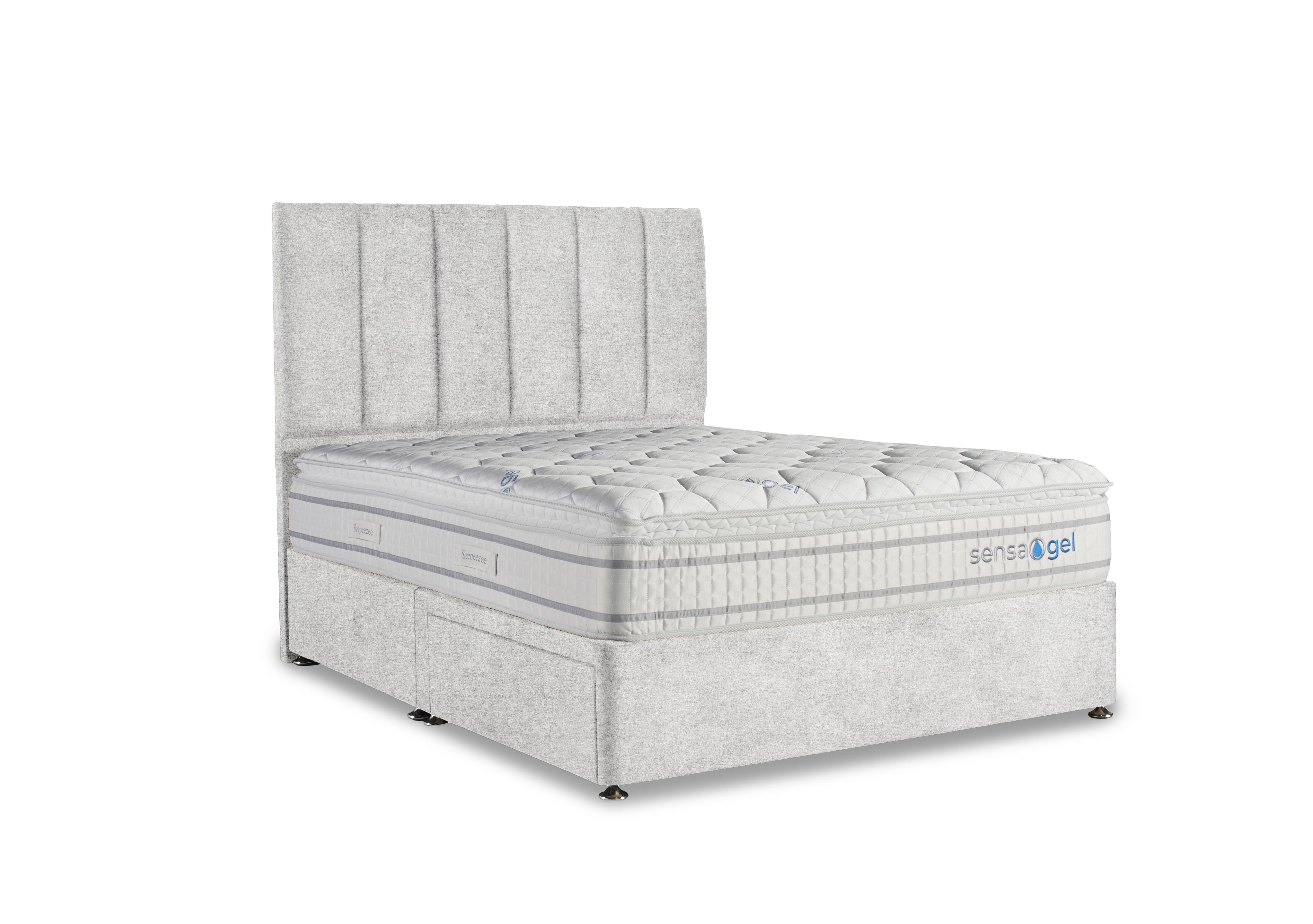 SensaGel 4000 Divan Set in Queens Pebble on Furniture Village