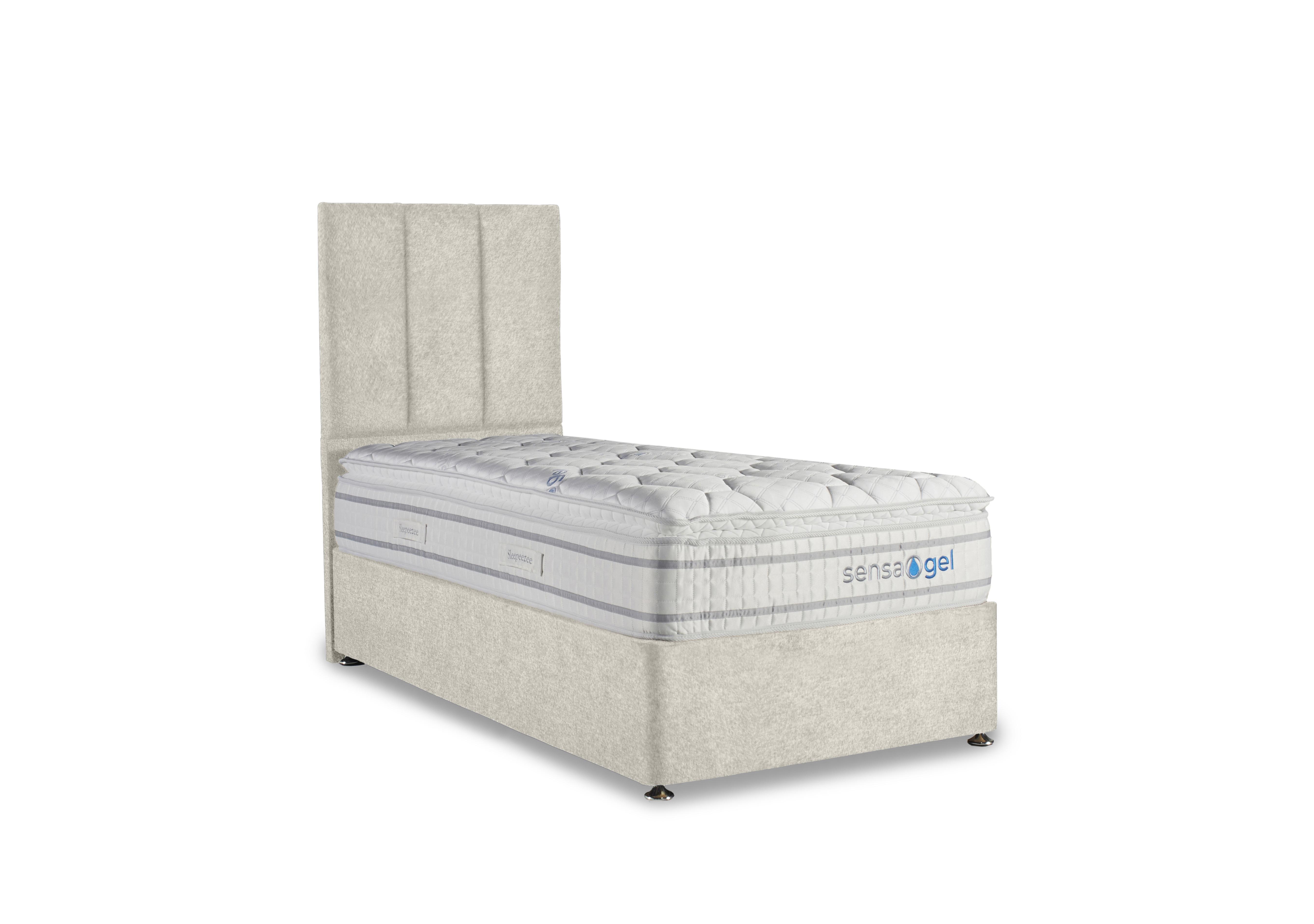 SensaGel 4000 Divan Set in Tweed Cream on Furniture Village