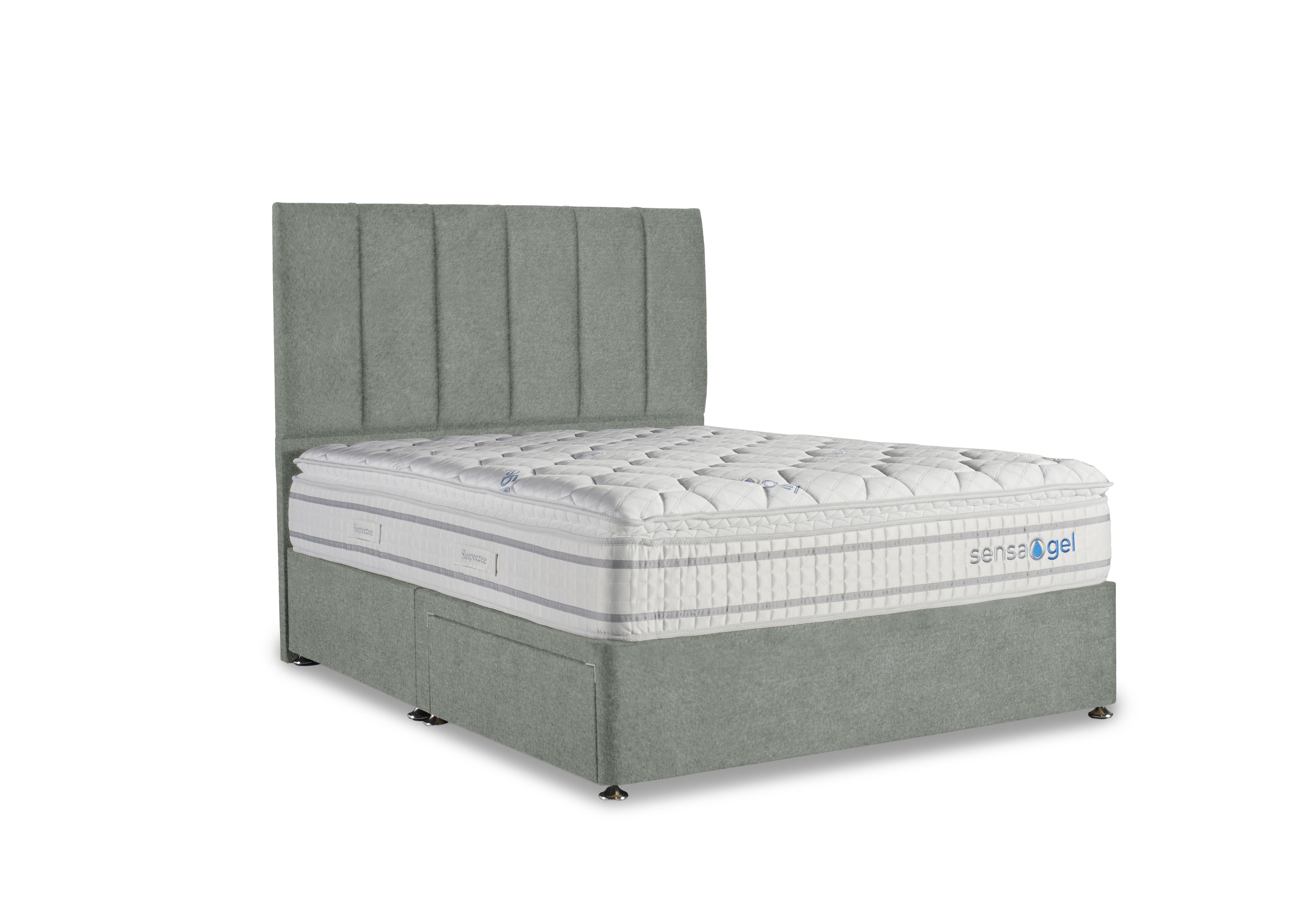SensaGel 4000 Divan Set in Tweed Mint on Furniture Village