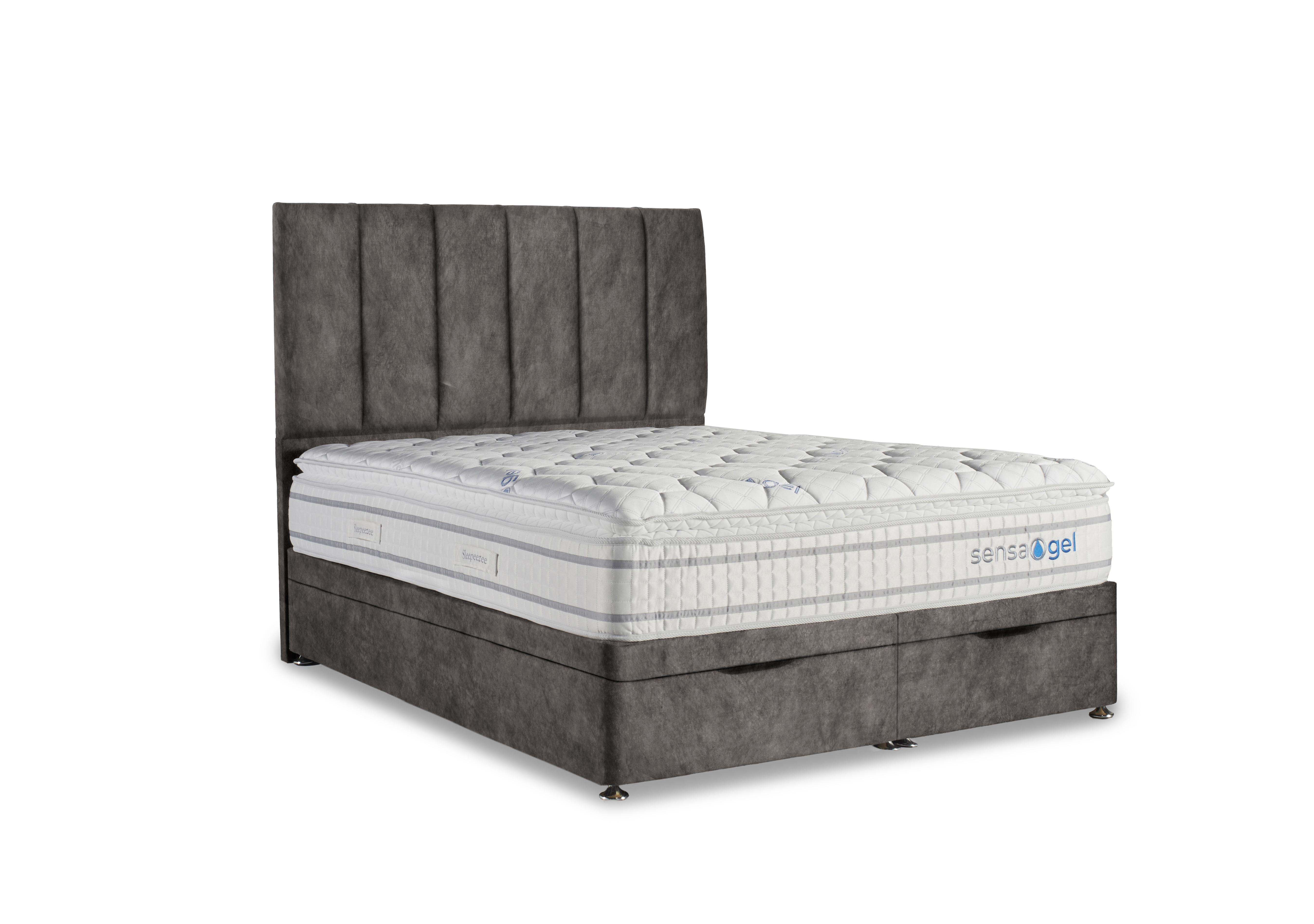 SensaGel 4000 Manual End Ottoman Divan Set in Dapple Mink on Furniture Village