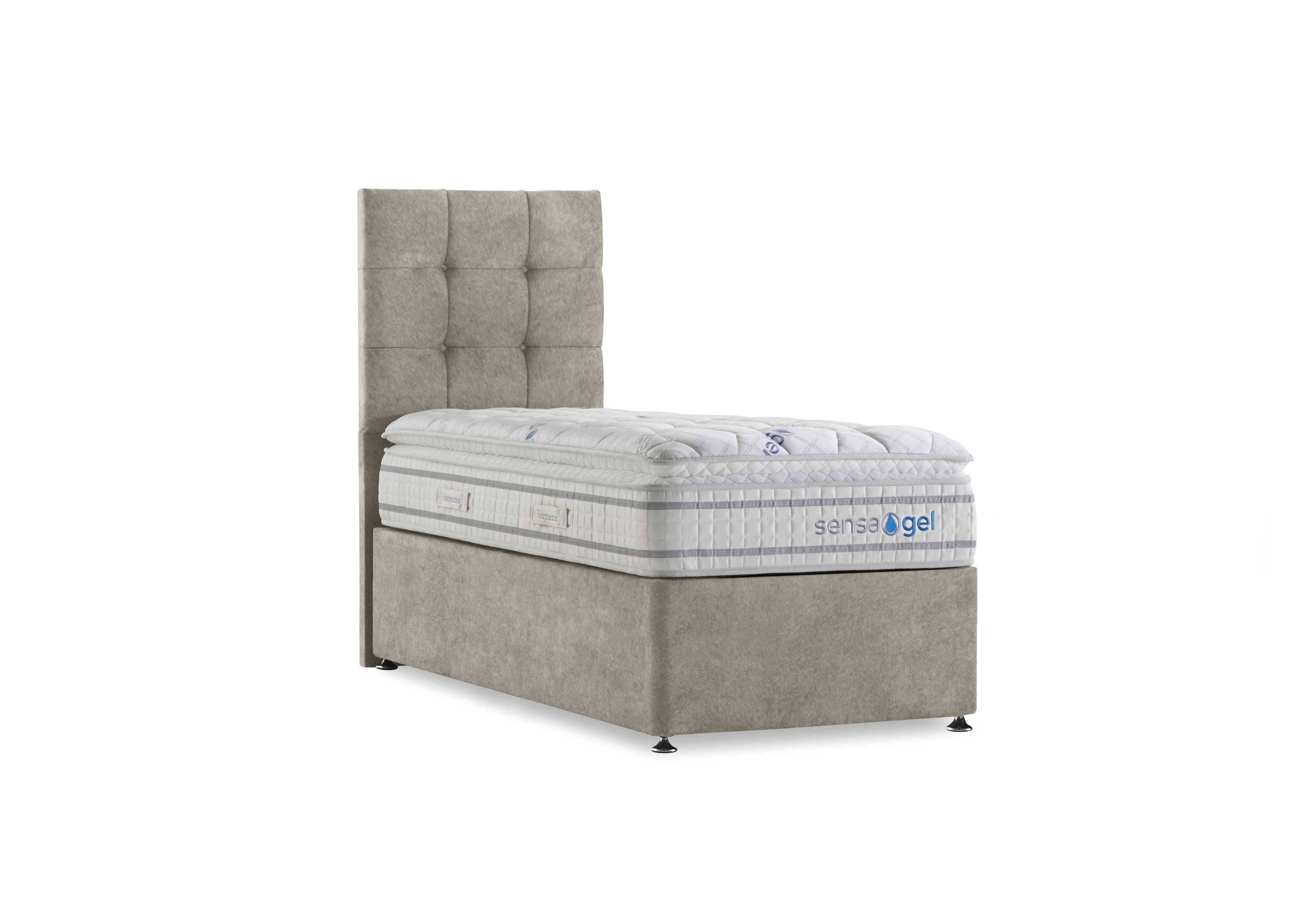 SensaGel 6000 Divan Set in Joshua Latte on Furniture Village