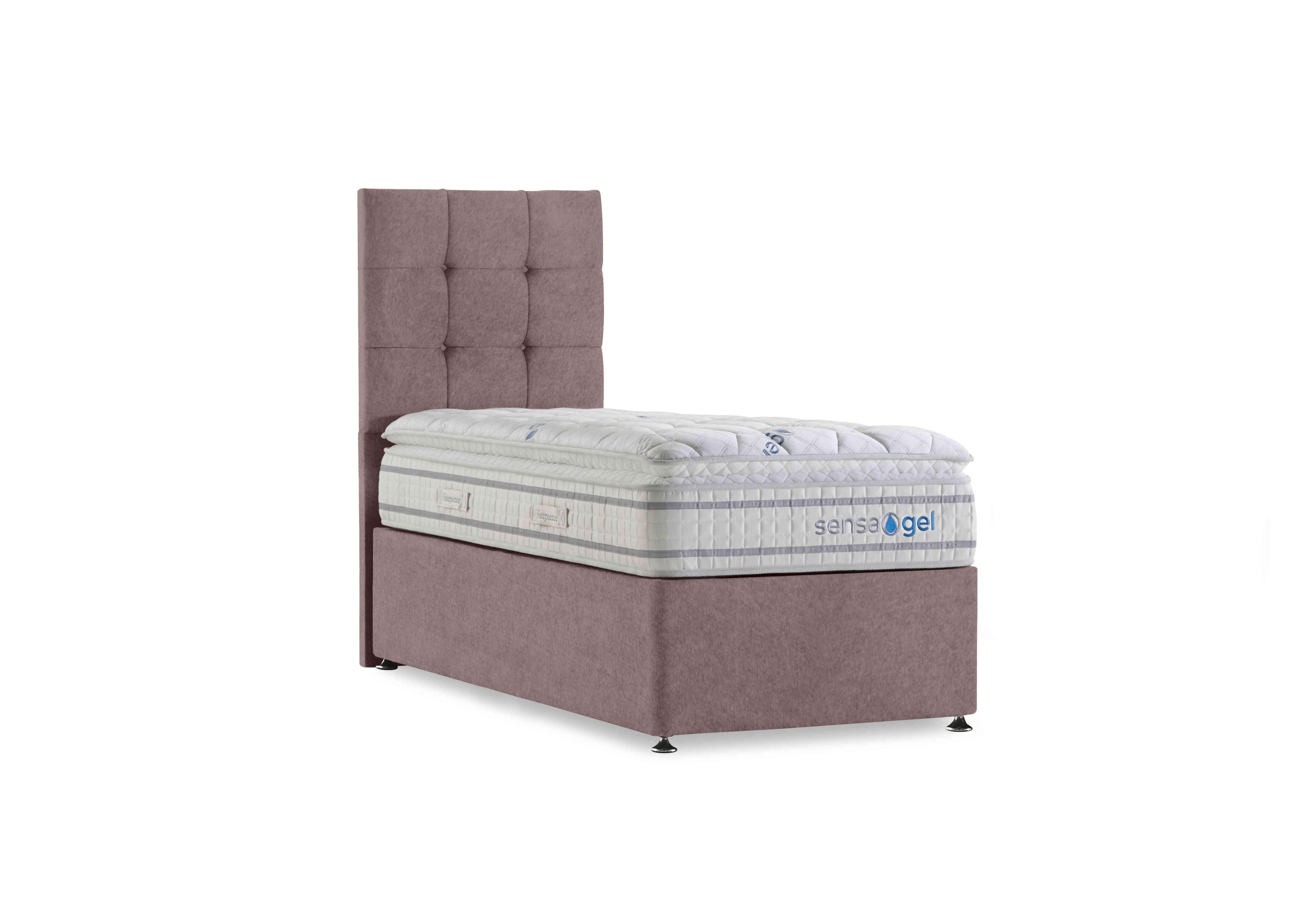 SensaGel 6000 Divan Set in Tweed Lilac on Furniture Village