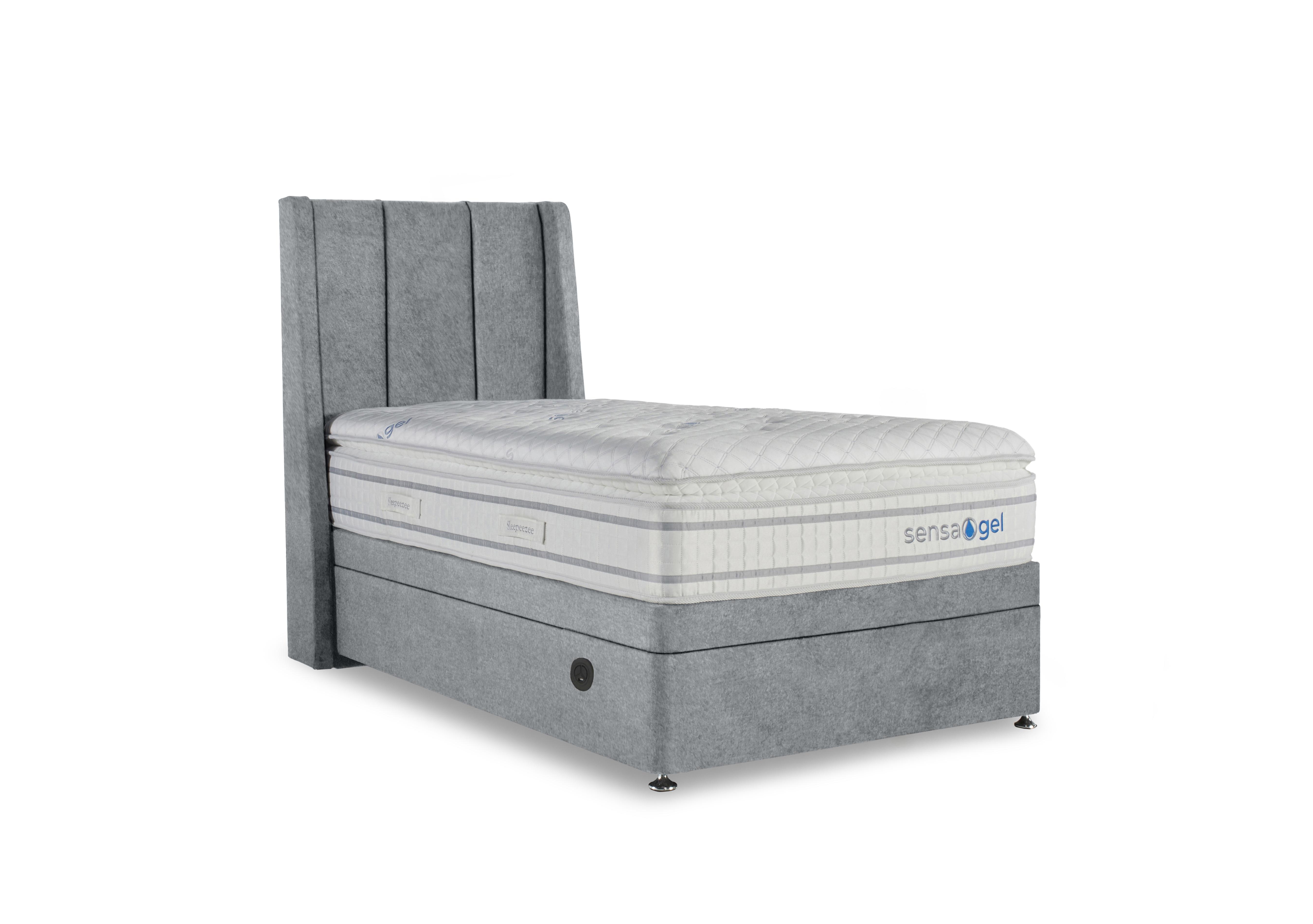 SensaGel 9000 Electric End Ottoman Divan Set in Joshua Ash on Furniture Village