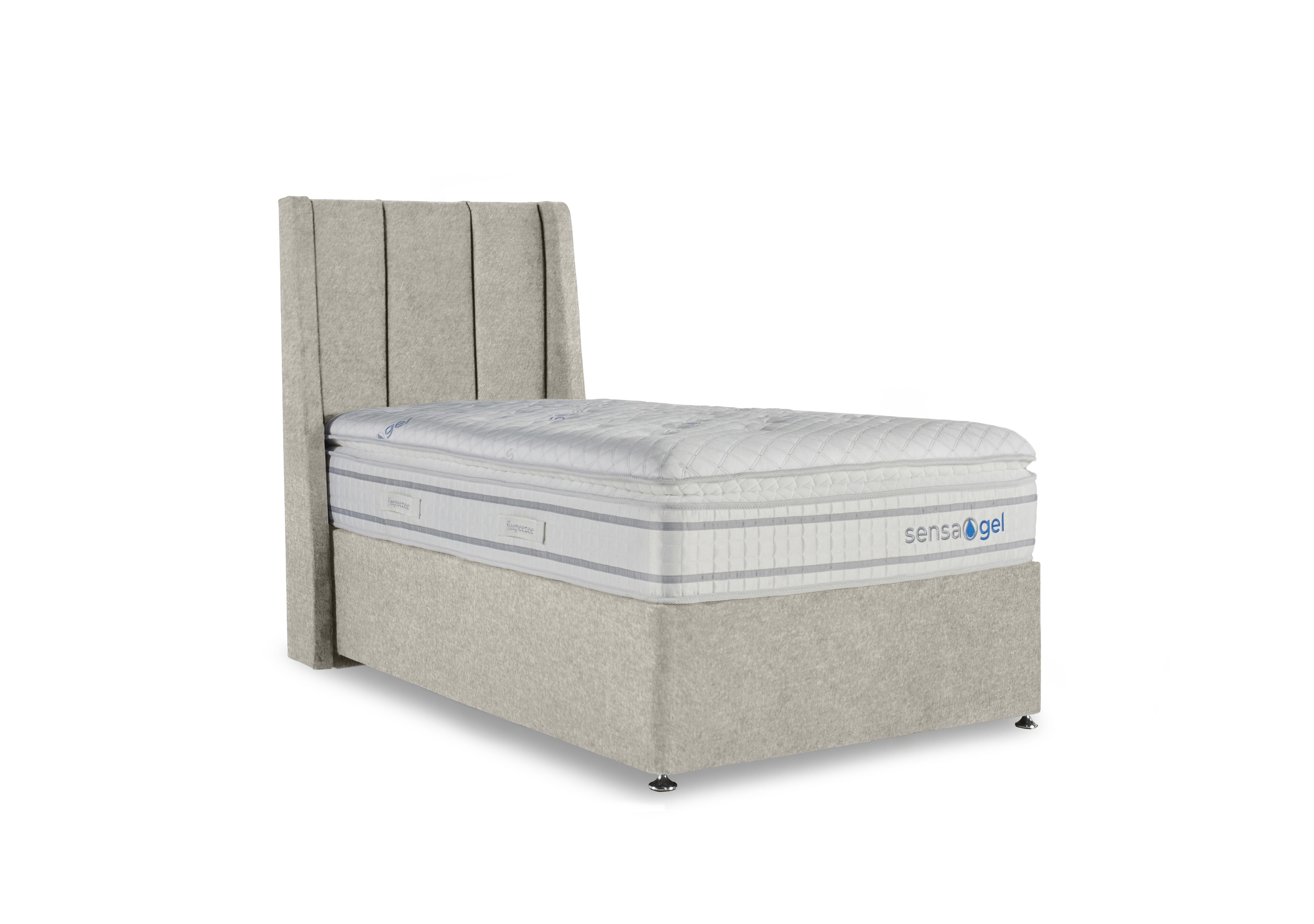 SensaGel 9000 Divan Set in Tweed Cream on Furniture Village