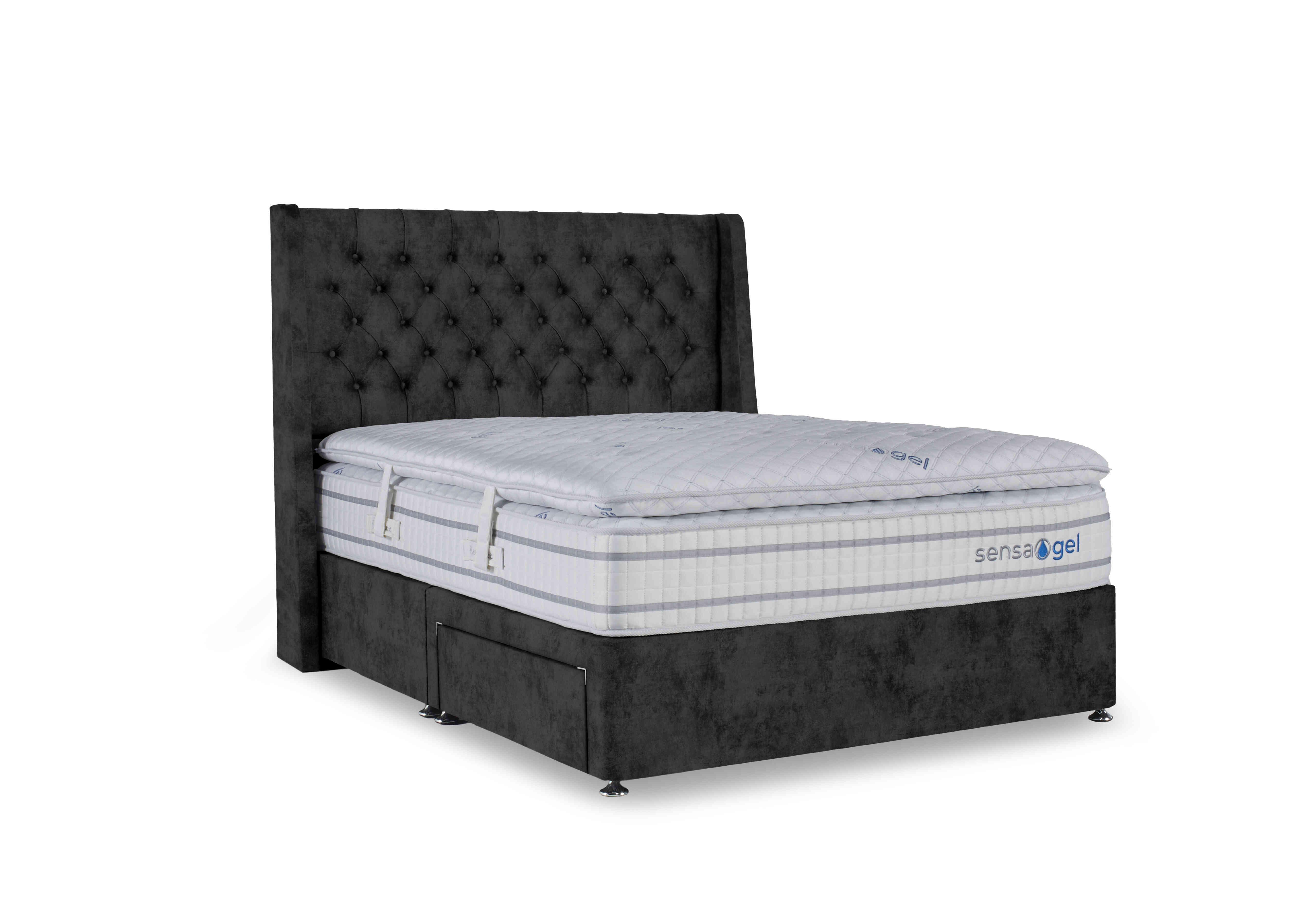 SensaGel 12000 Divan Set in Daytona Coal on Furniture Village
