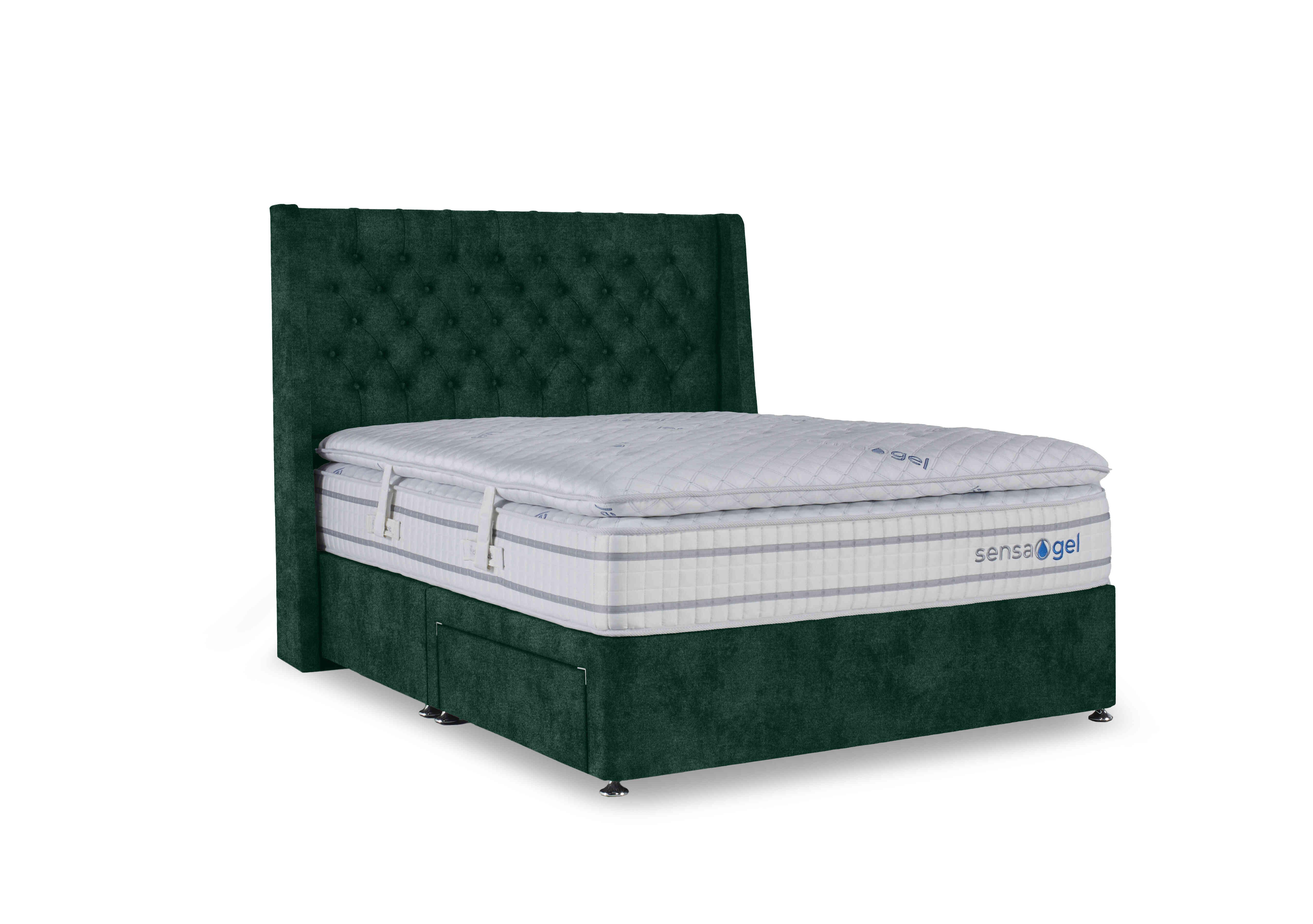 SensaGel 12000 Divan Set in Queens Green on Furniture Village