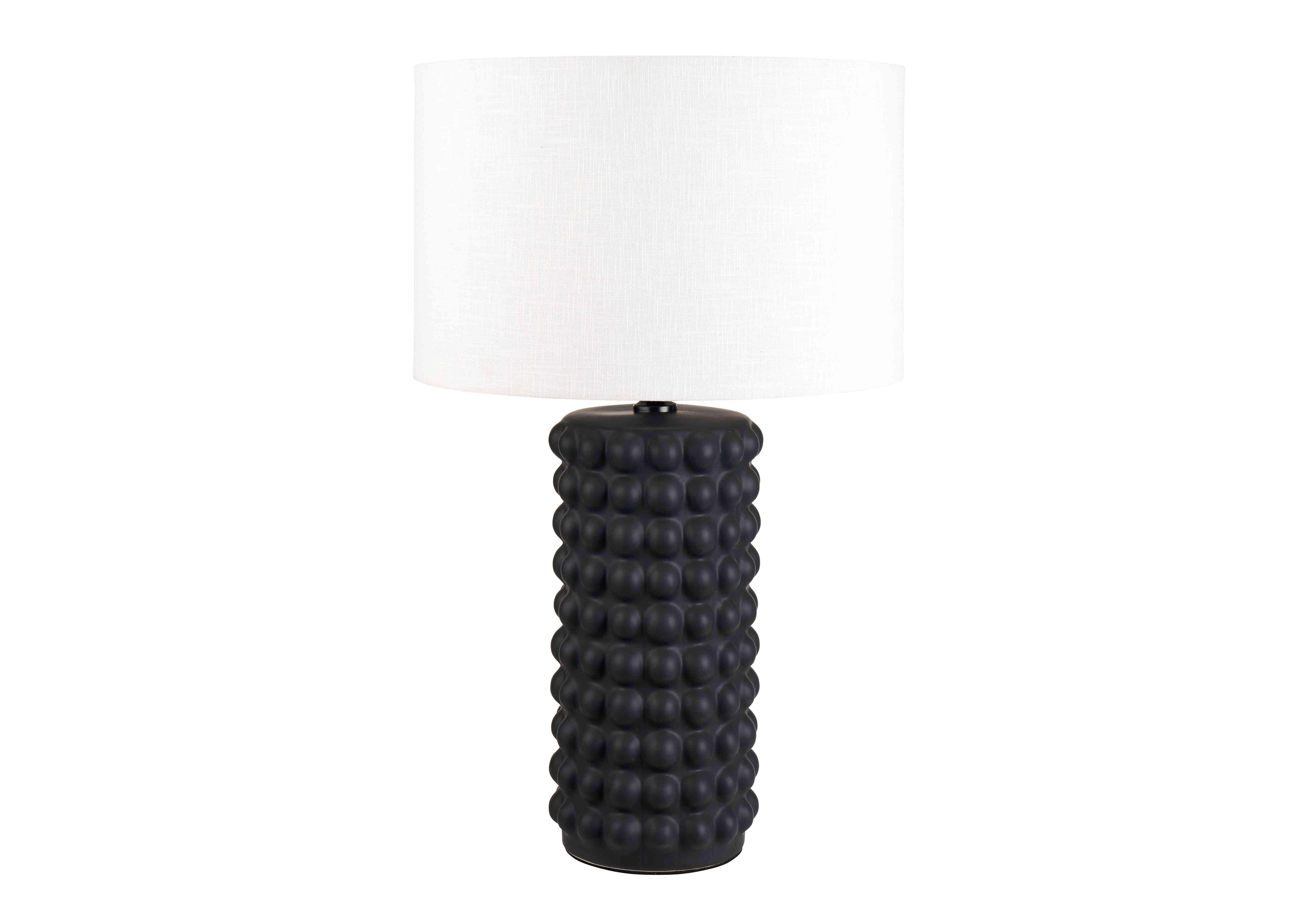 Borla Table Lamp in Black on Furniture Village