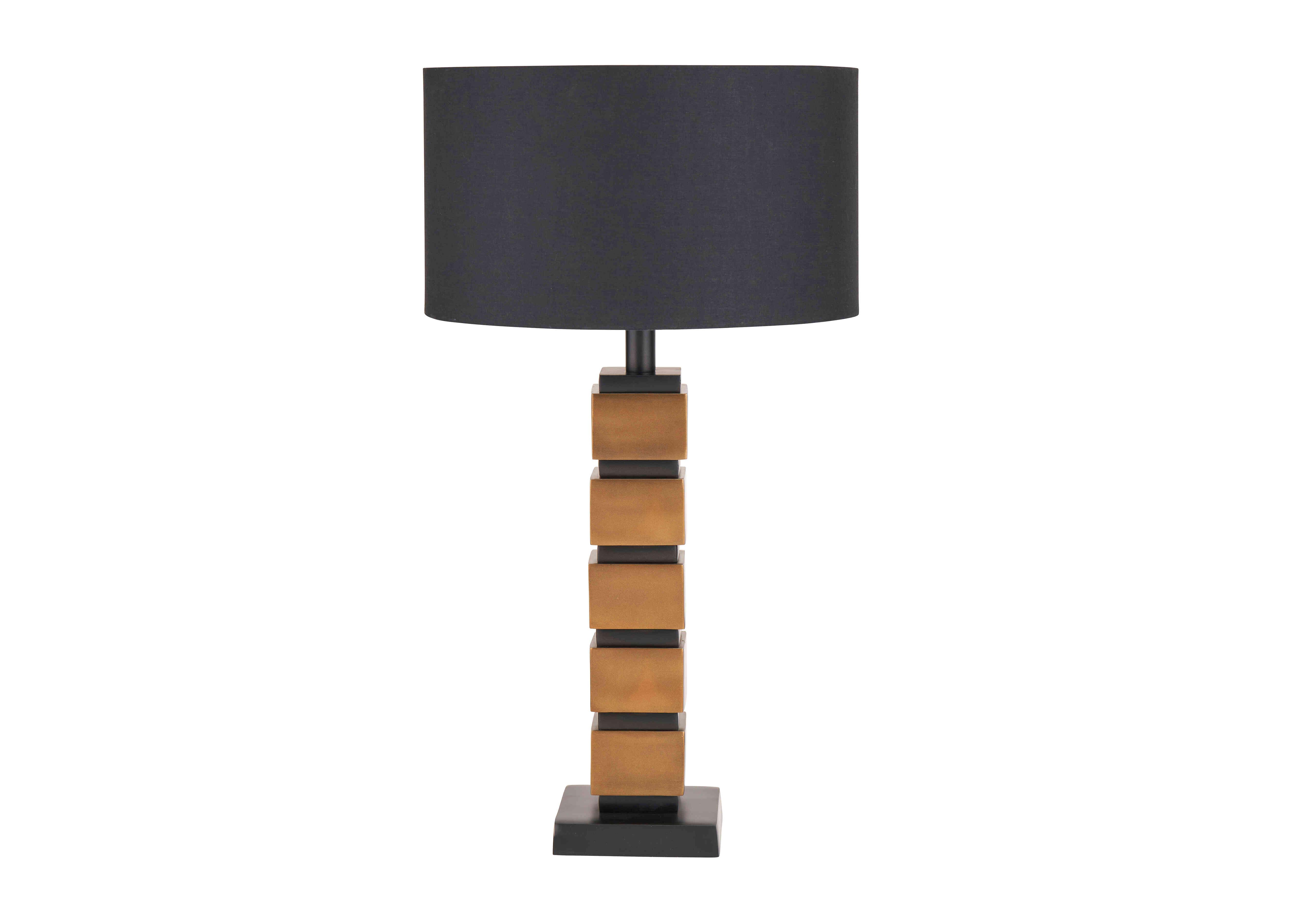 Zabel Table Lamp in Antique Brass on Furniture Village