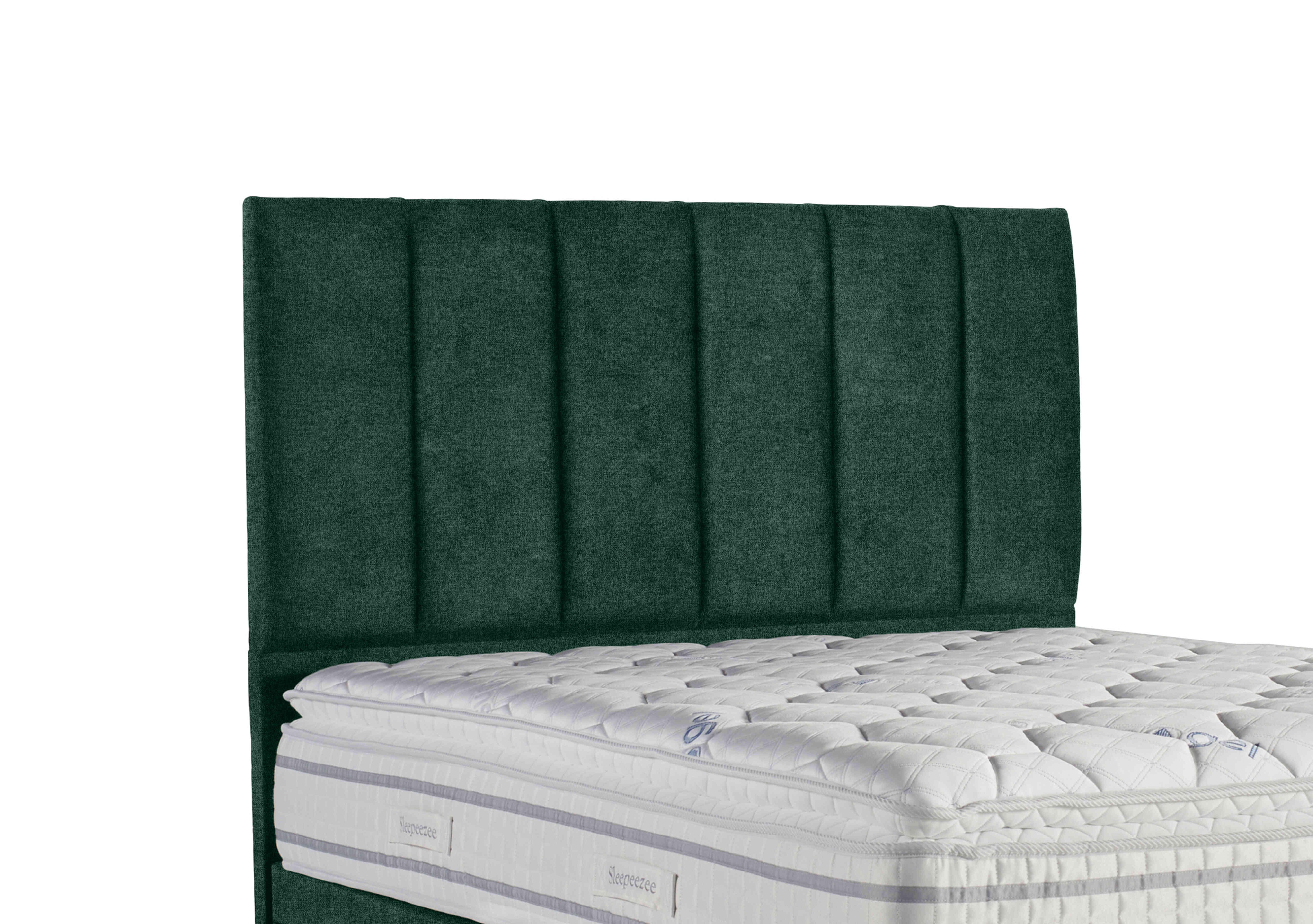 Spire Floor Standing Headboard in Queens Green on Furniture Village